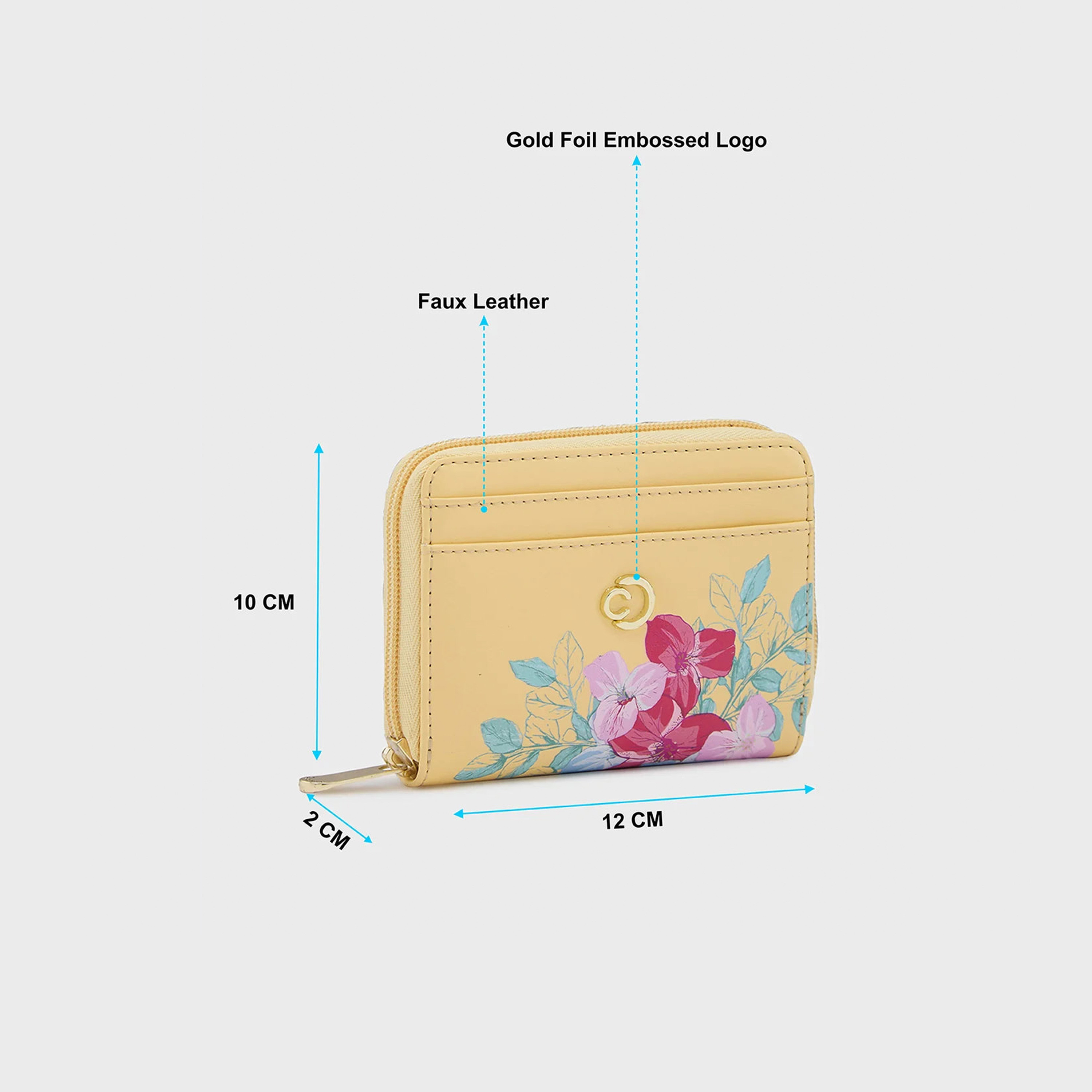 محفظة كابريزي مطبوعة بسحاب للإغلاق | 12 × 10 × 2 سم-women-bagsandwallets-wallets-image-3