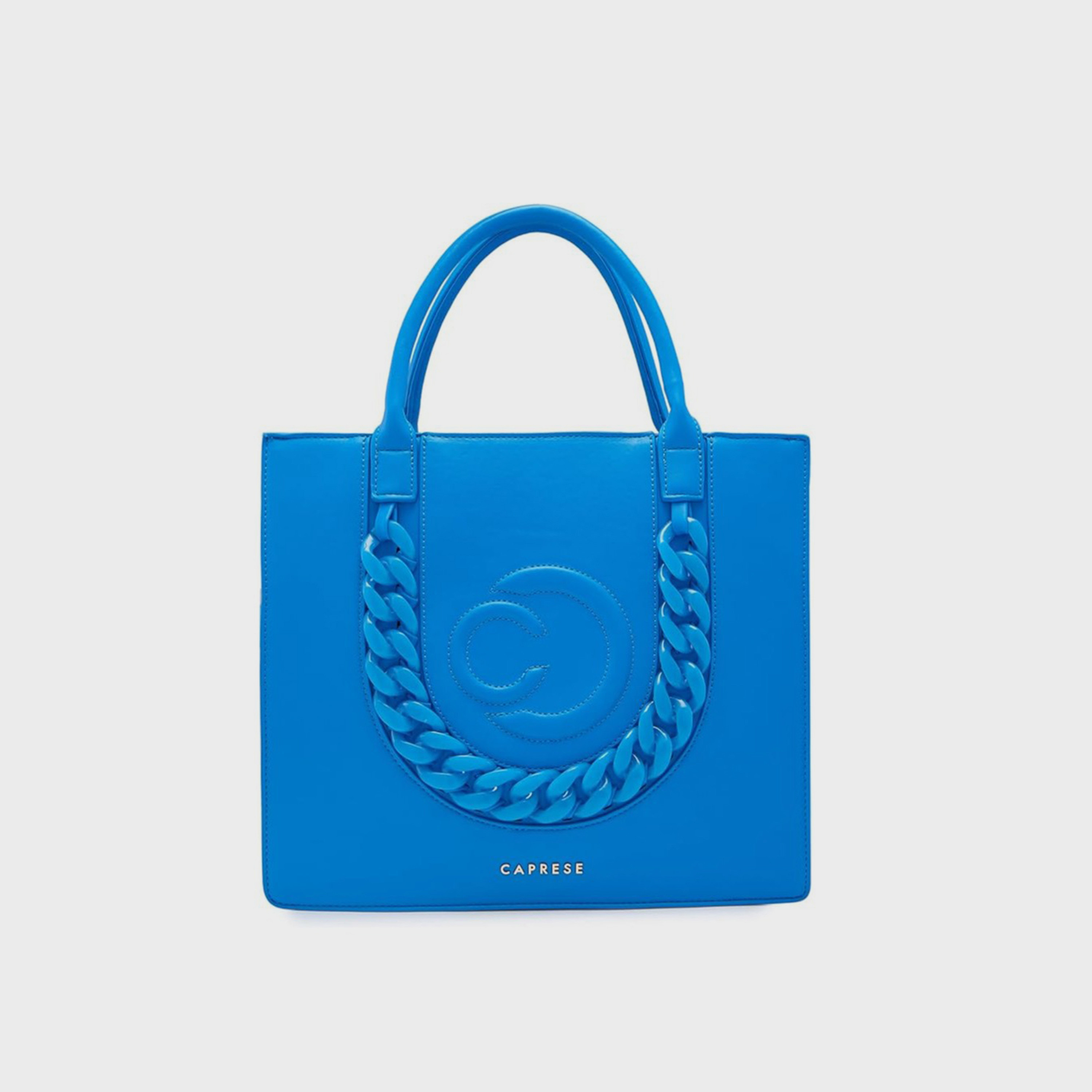 Caprese Embellishment Double-Handle Shoulder Bag with Zipper Closure and Detachable Strap | 37 x 29 x 15 cm-women-bagsandwallets-handbags-image-1