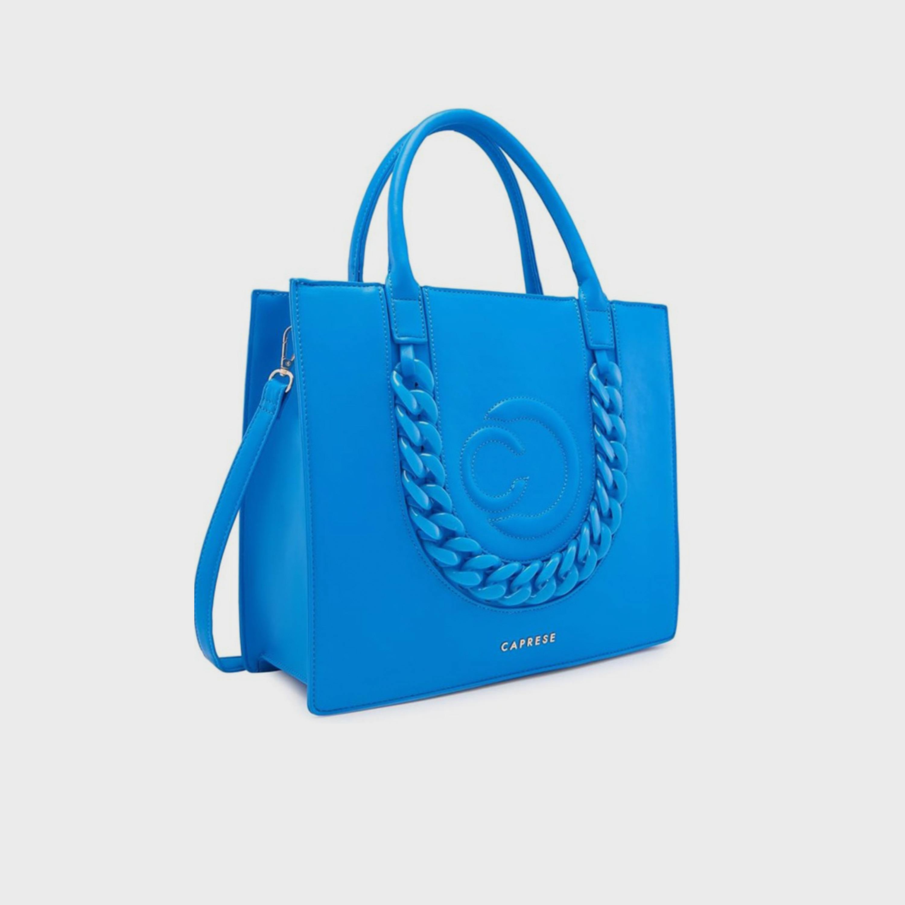 Caprese Embellishment Double-Handle Shoulder Bag with Zipper Closure and Detachable Strap | 37 x 29 x 15 cm-women-bagsandwallets-handbags-image-6