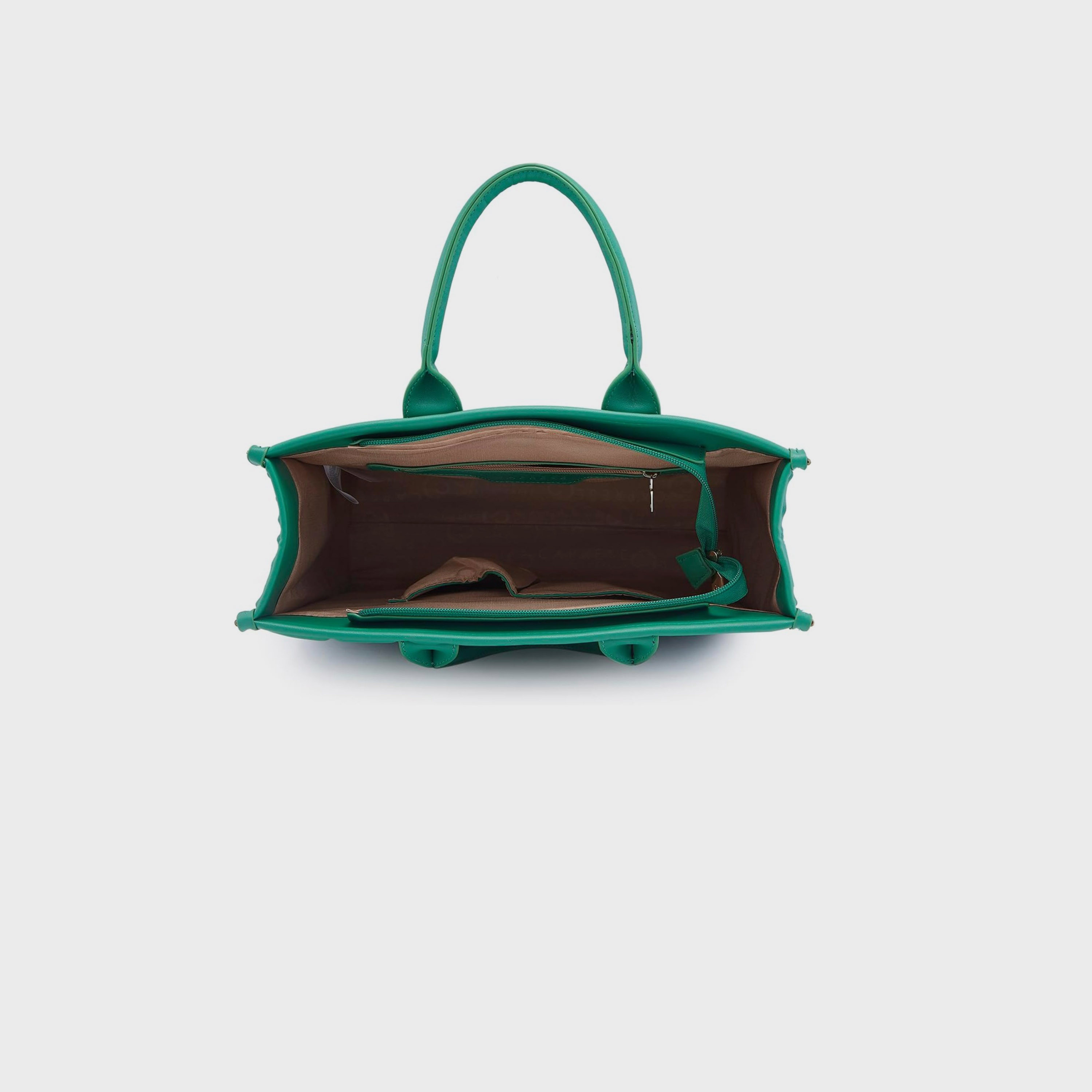 حقيبة كتف مبطن بمقبض مزدوج Caprese مع إغلاق بسحاب وحزام سلسلة | 47 × 25 × 14 سم-women-bagsandwallets-handbags-image-3
