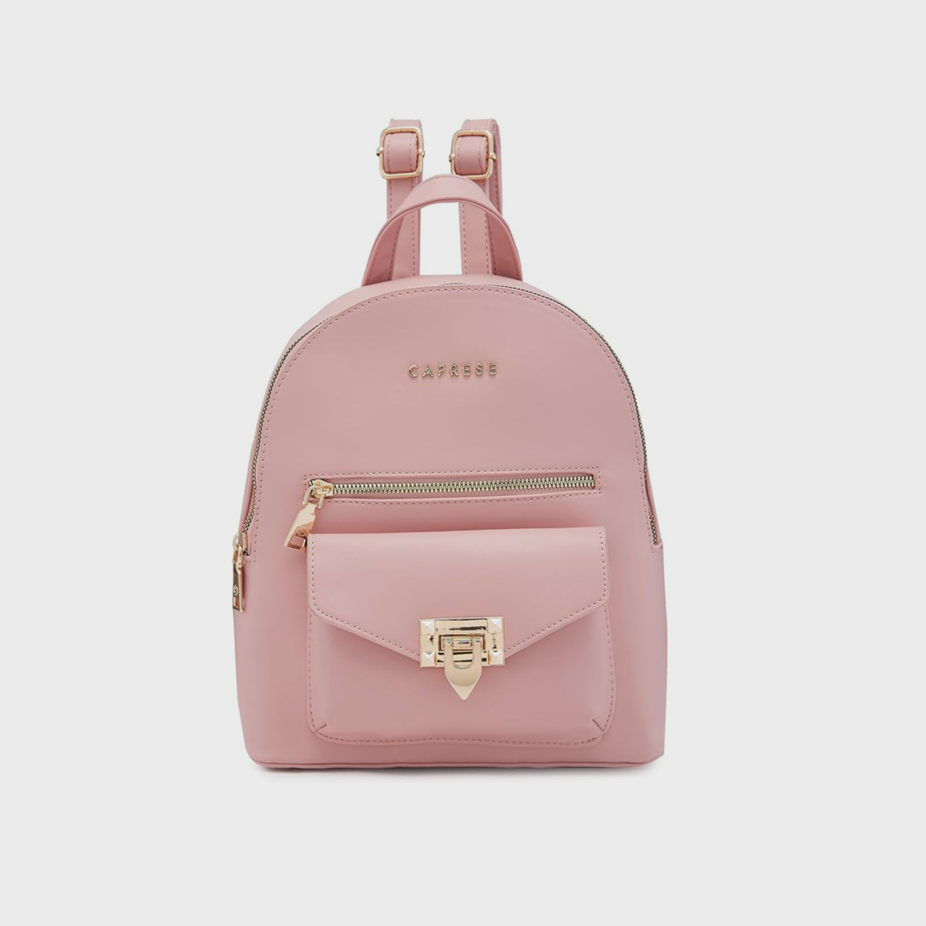 Caprese Top Handle Mini Backpack with Zipper Closure and Adjustable Strap | 28 x 24 x 13 cm-travel-luggagesandbags-backpacks-image-1