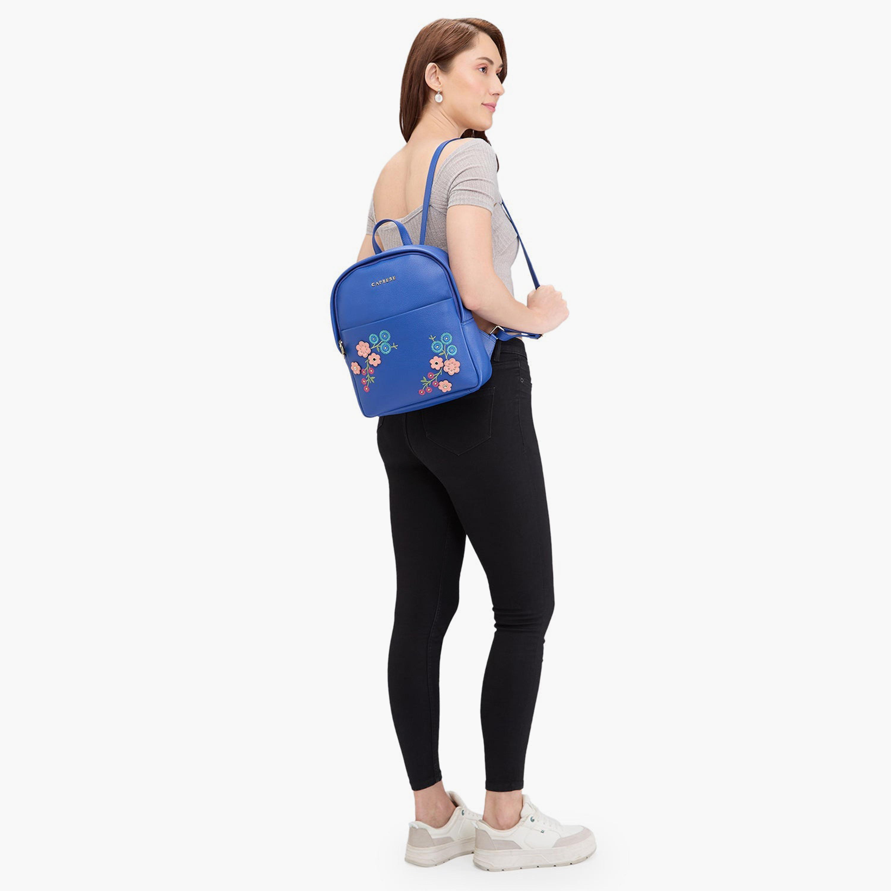 Caprese Embellishment Top Handle Mini Backpack with Zipper Closure and Adjustable Strap 8L| 30 x 26 x 11 cm-travel-luggagesandbags-backpacks-image-3