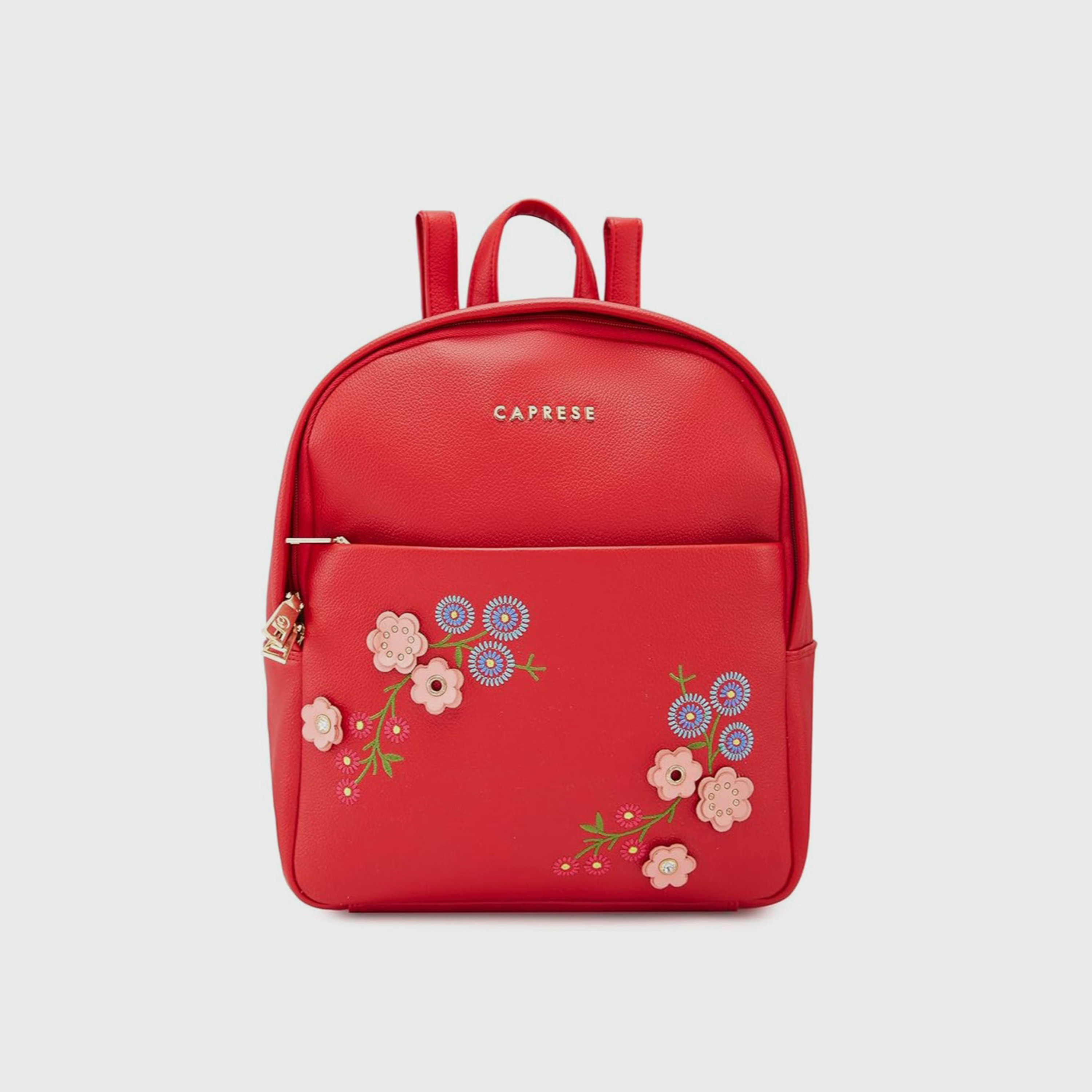 Caprese Embellishment Top Handle Mini Backpack with Zipper Closure and Adjustable Strap | 30 x 26 x 11 cm-travel-luggagesandbags-backpacks-image-1