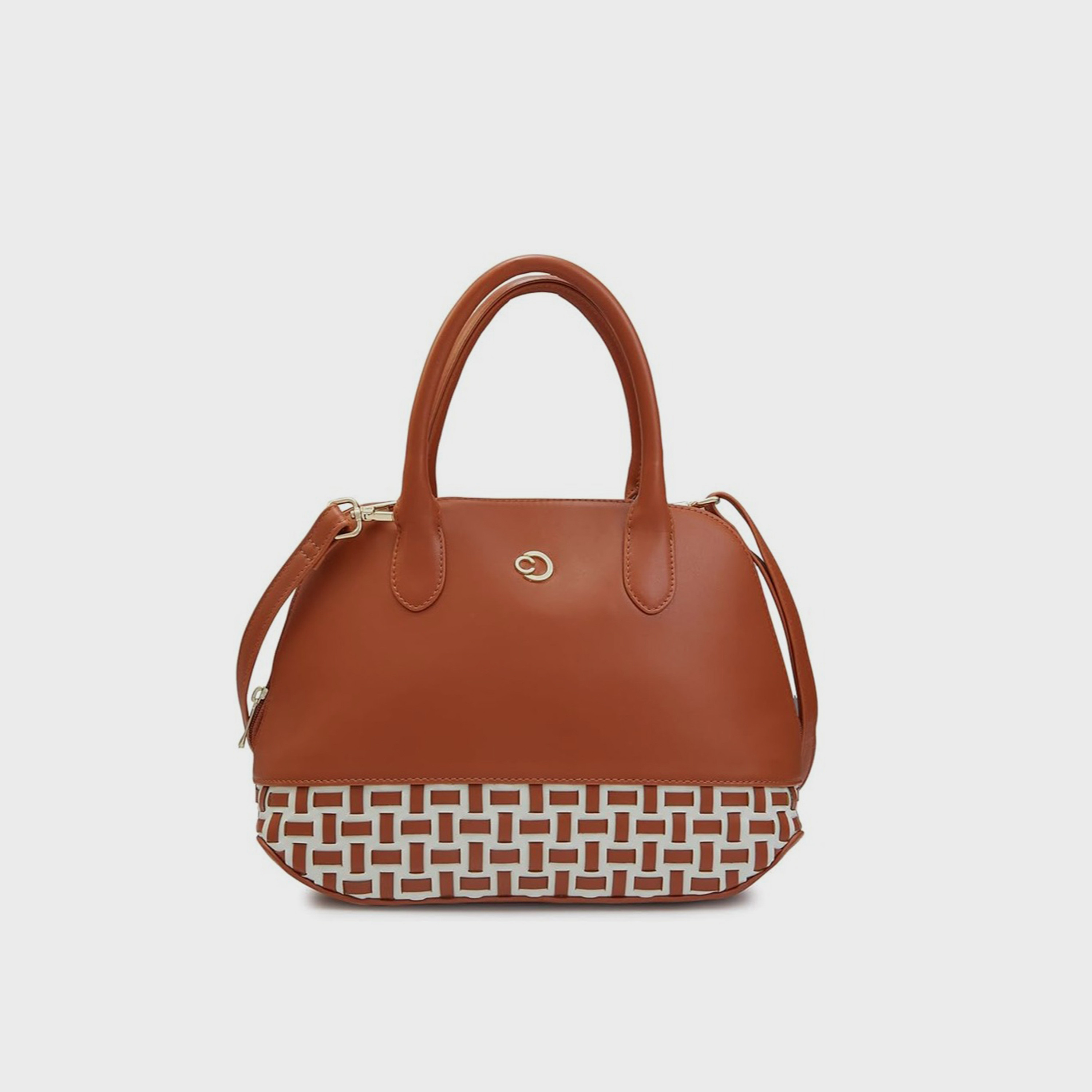 حقيبة كتف بمقبض مزدوج من Caprese مع إغلاق بسحاب وحزام قابل للفصل | 31 × 26 × 12 سم-women-bagsandwallets-handbags-image-1