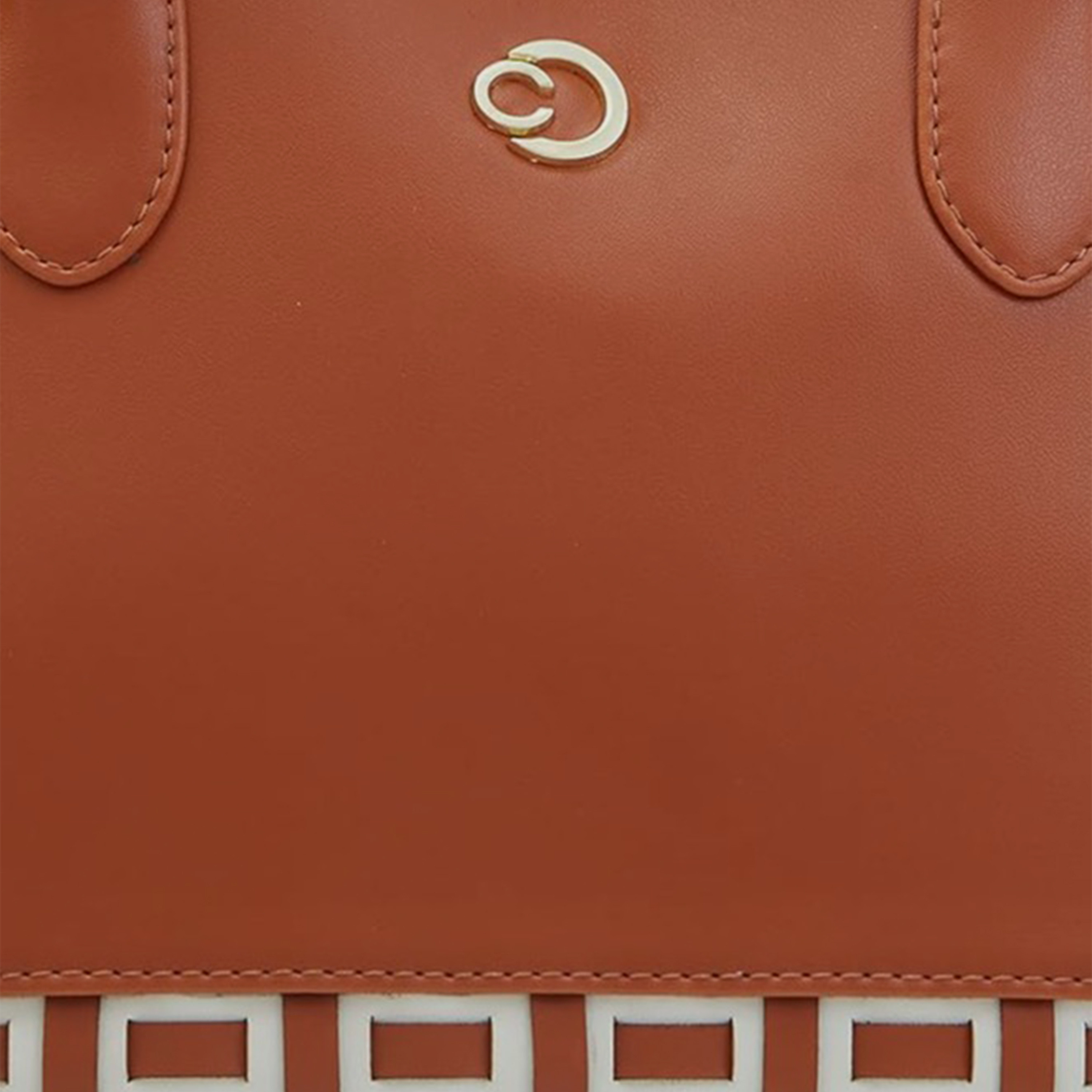 حقيبة كتف بمقبض مزدوج من Caprese مع إغلاق بسحاب وحزام قابل للفصل | 31 × 26 × 12 سم-women-bagsandwallets-handbags-image-7