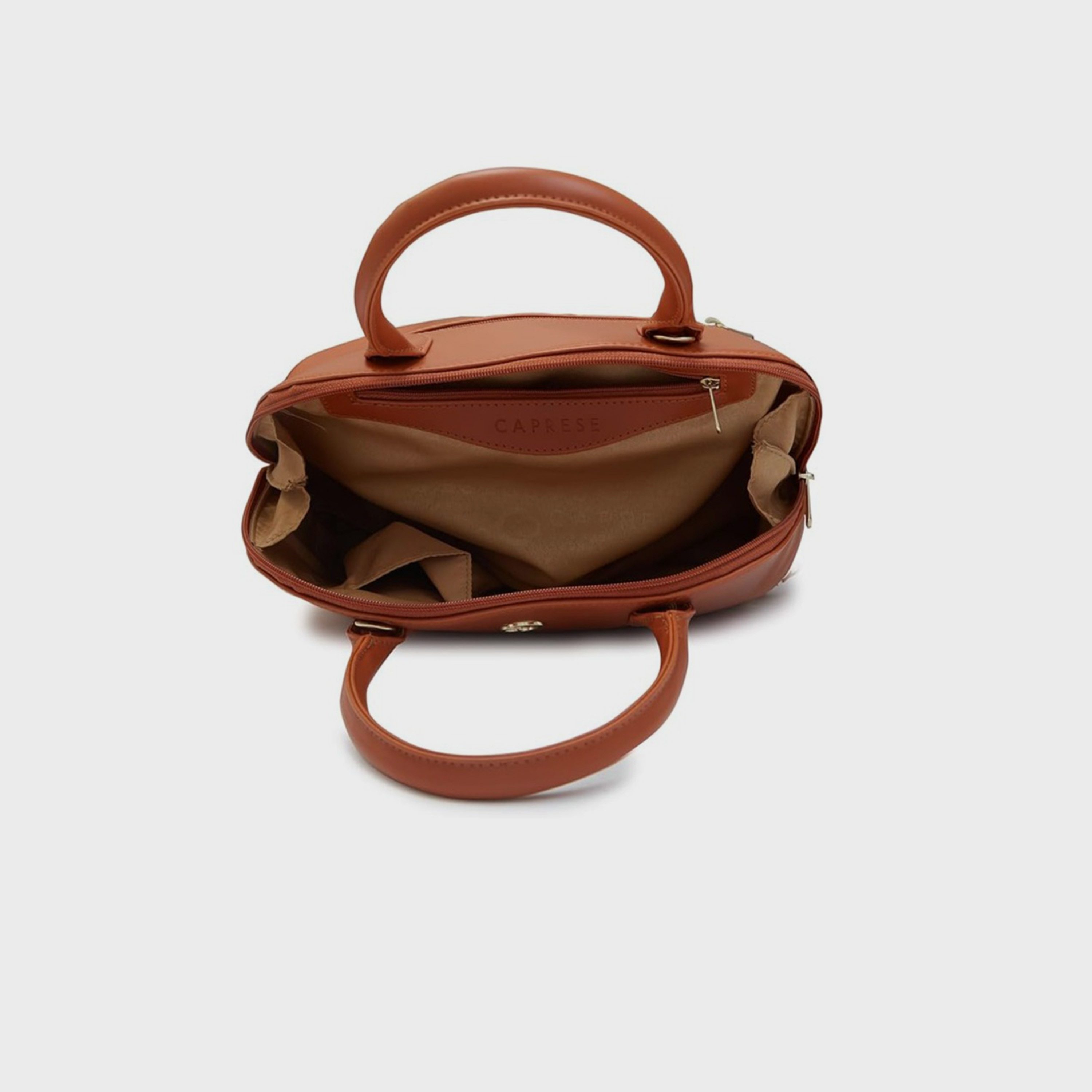 حقيبة كتف بمقبض مزدوج من Caprese مع إغلاق بسحاب وحزام قابل للفصل | 31 × 26 × 12 سم-women-bagsandwallets-handbags-image-8