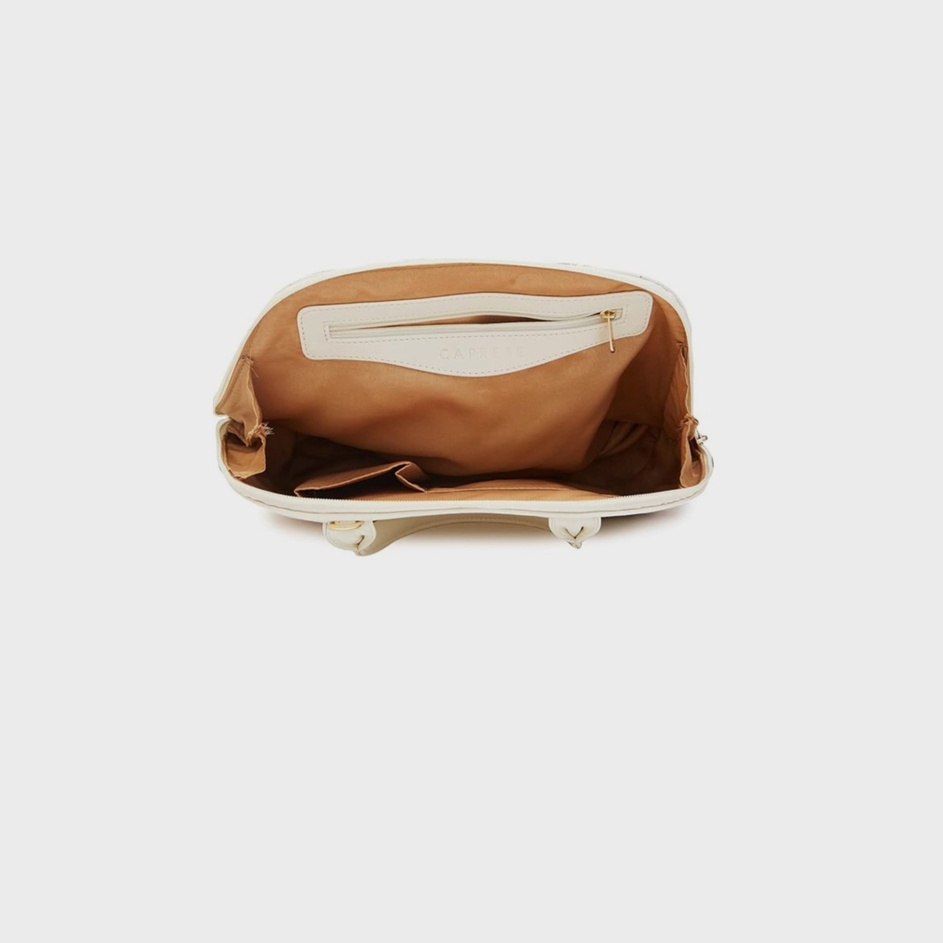 Caprese Textured Double-Handle Shoulder Bag with Zipper Closure and Detachable Strap | 31 x 26 x 12 cm-women-bagsandwallets-handbags-image-5