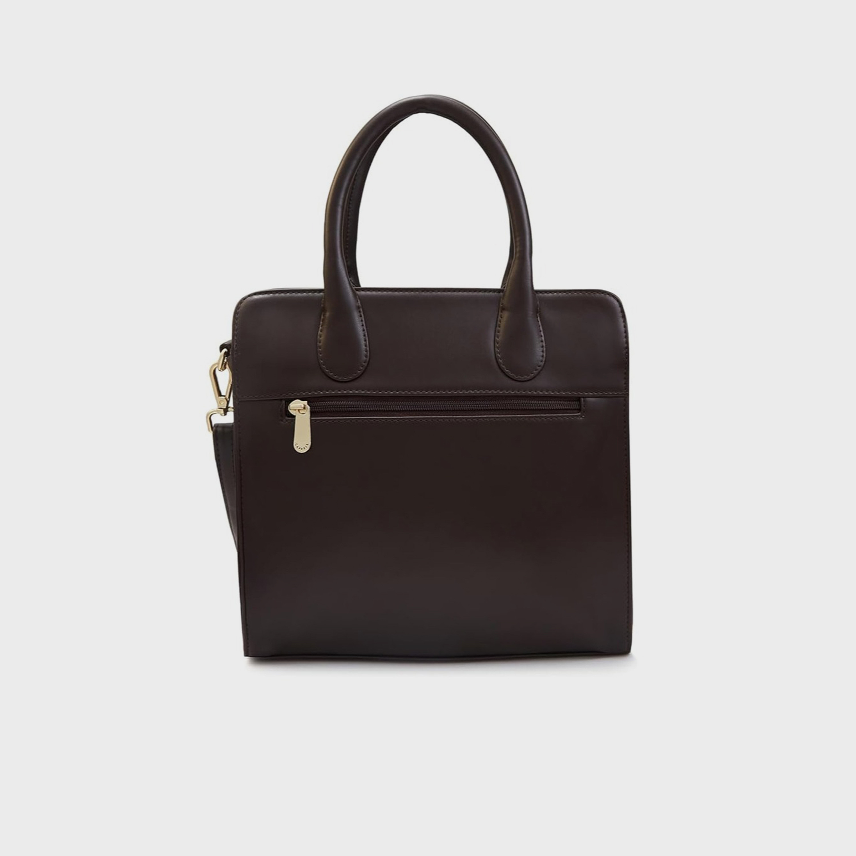 Caprese Textured Double-Handle Shoulder Bag with Zipper Closure and Detachable Strap | 35 x 25 x 12 cm-women-bagsandwallets-handbags-image-9