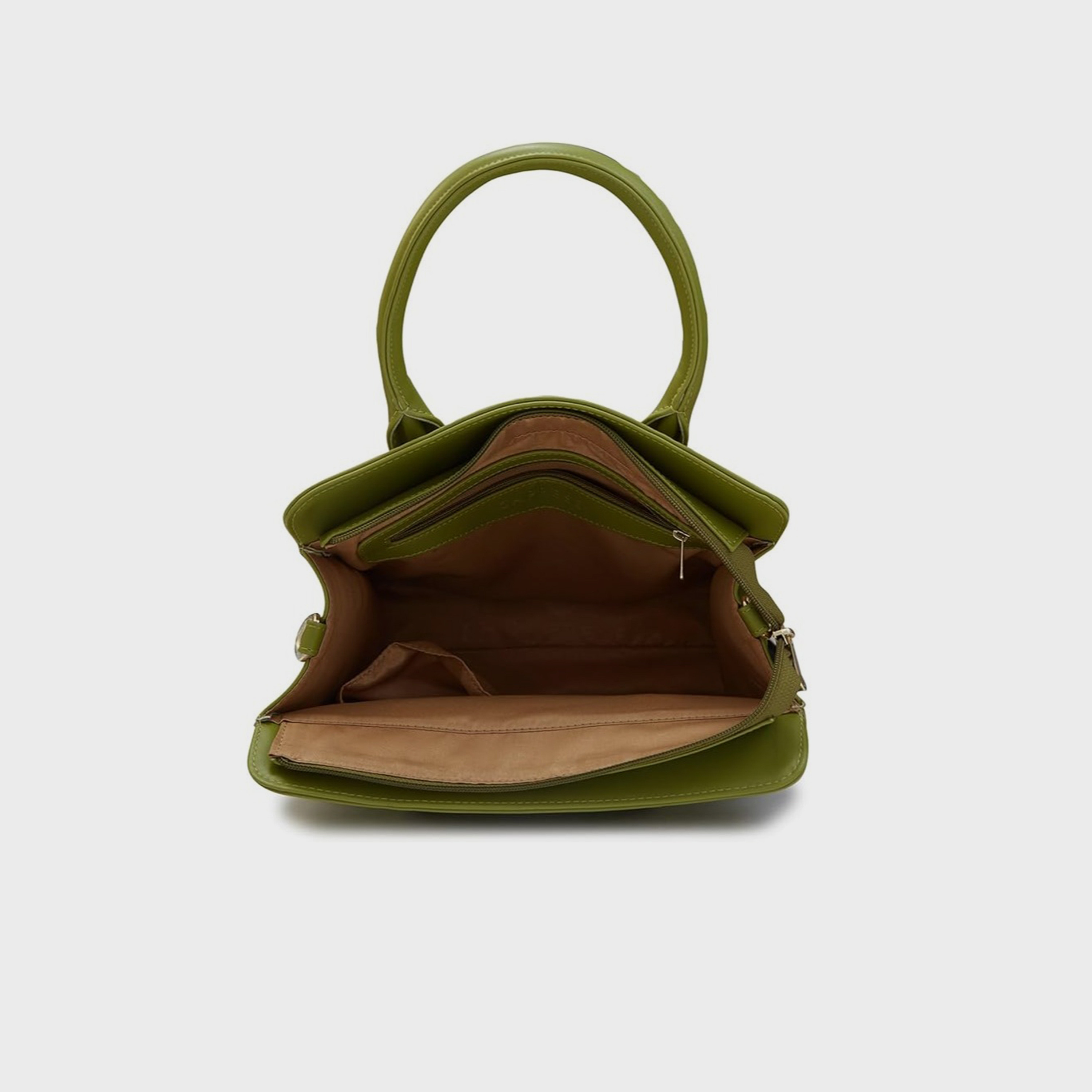 Caprese Textured Double-Handle Shoulder Bag with Zipper Closure and Detachable Strap | 35 x 25 x 12 cm-women-bagsandwallets-handbags-image-5