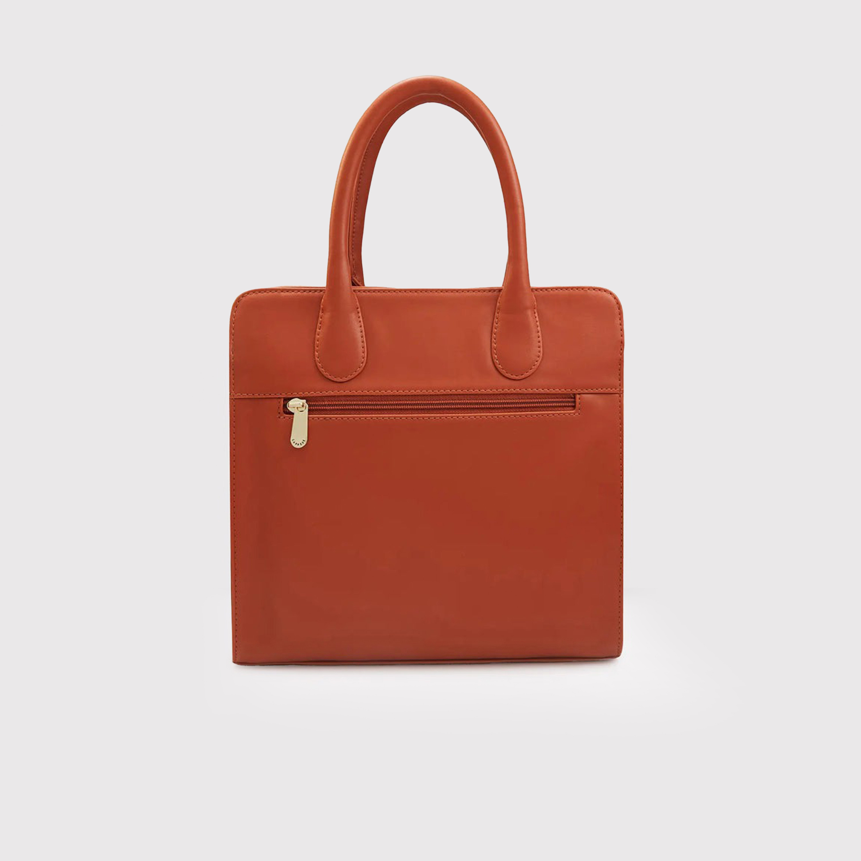 حقيبة كتف بمقبض مزدوج من Caprese مع إغلاق بسحاب وحزام قابل للفصل | 35 × 25 × 12 سم-women-bagsandwallets-handbags-image-5