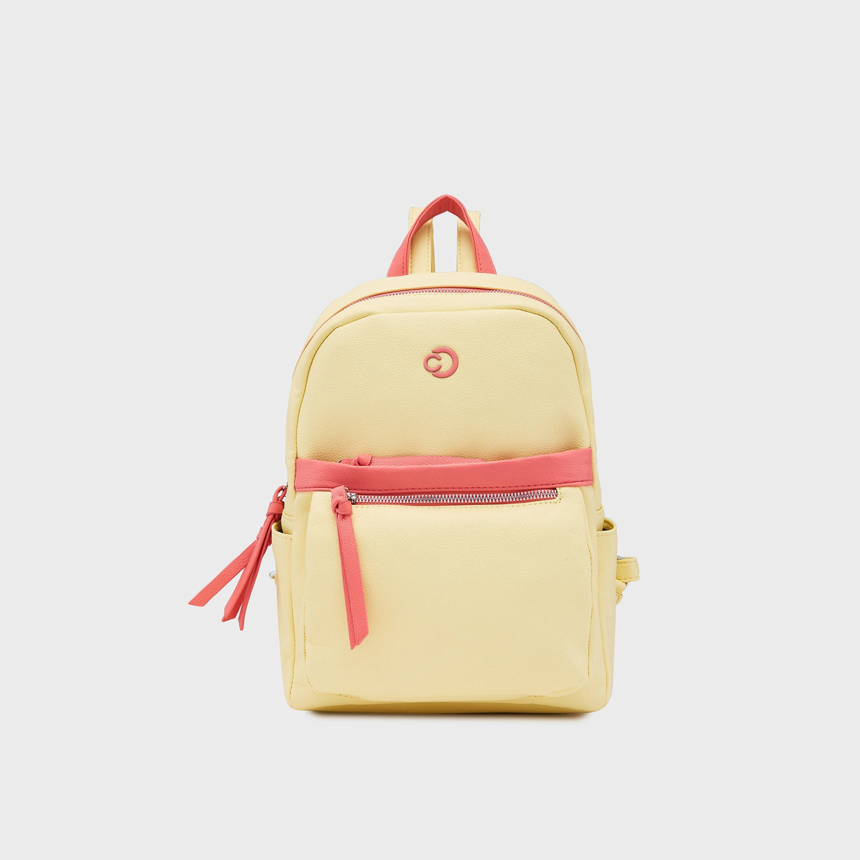 Caprese Top Handle Mini Backpack with Zipper Closure and Adjustable Strap | 26.5 x 16 x 33 cm-travel-luggagesandbags-backpacks-image-1