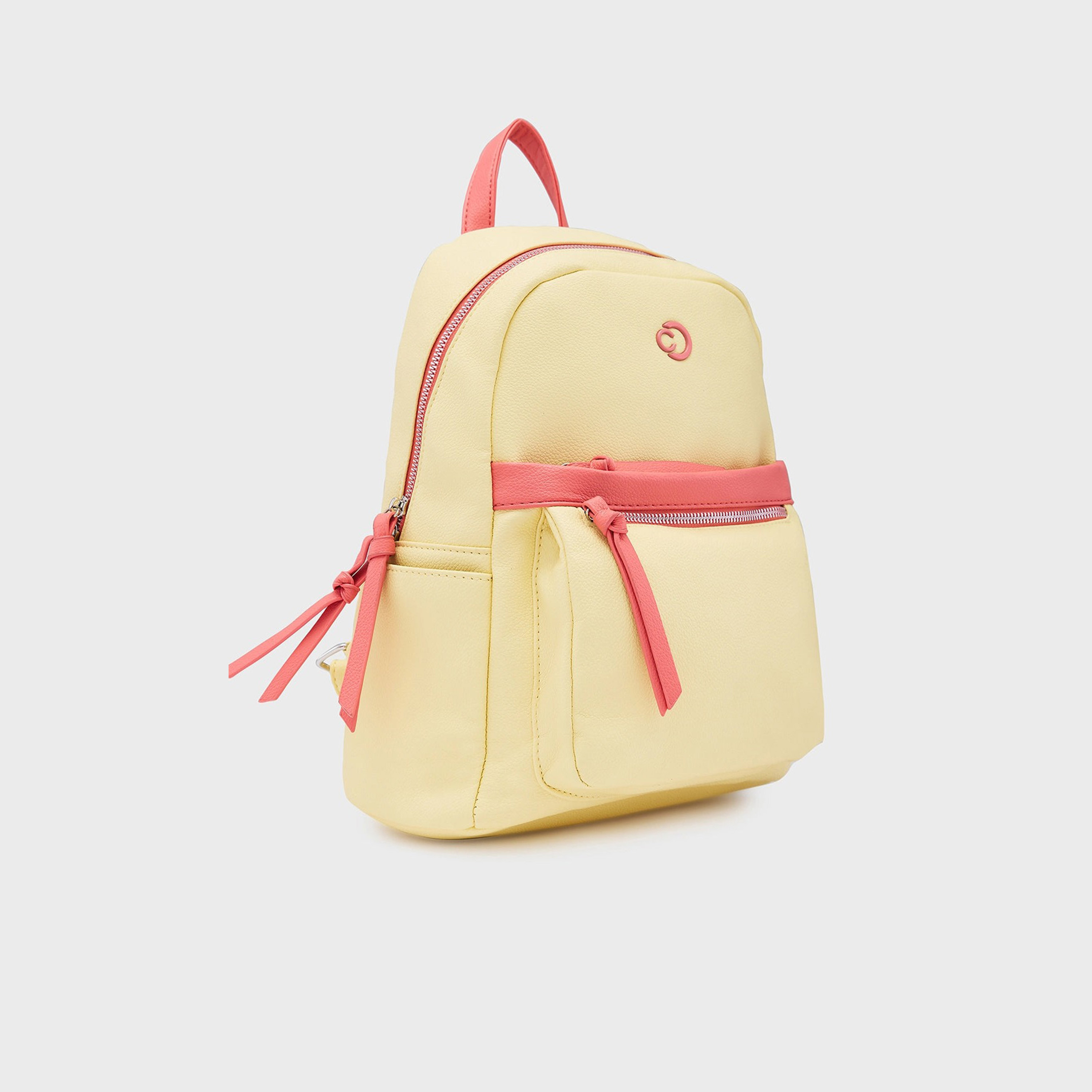 Caprese Top Handle Mini Backpack with Zipper Closure and Adjustable Strap | 26.5 x 16 x 33 cm-travel-luggagesandbags-backpacks-image-4