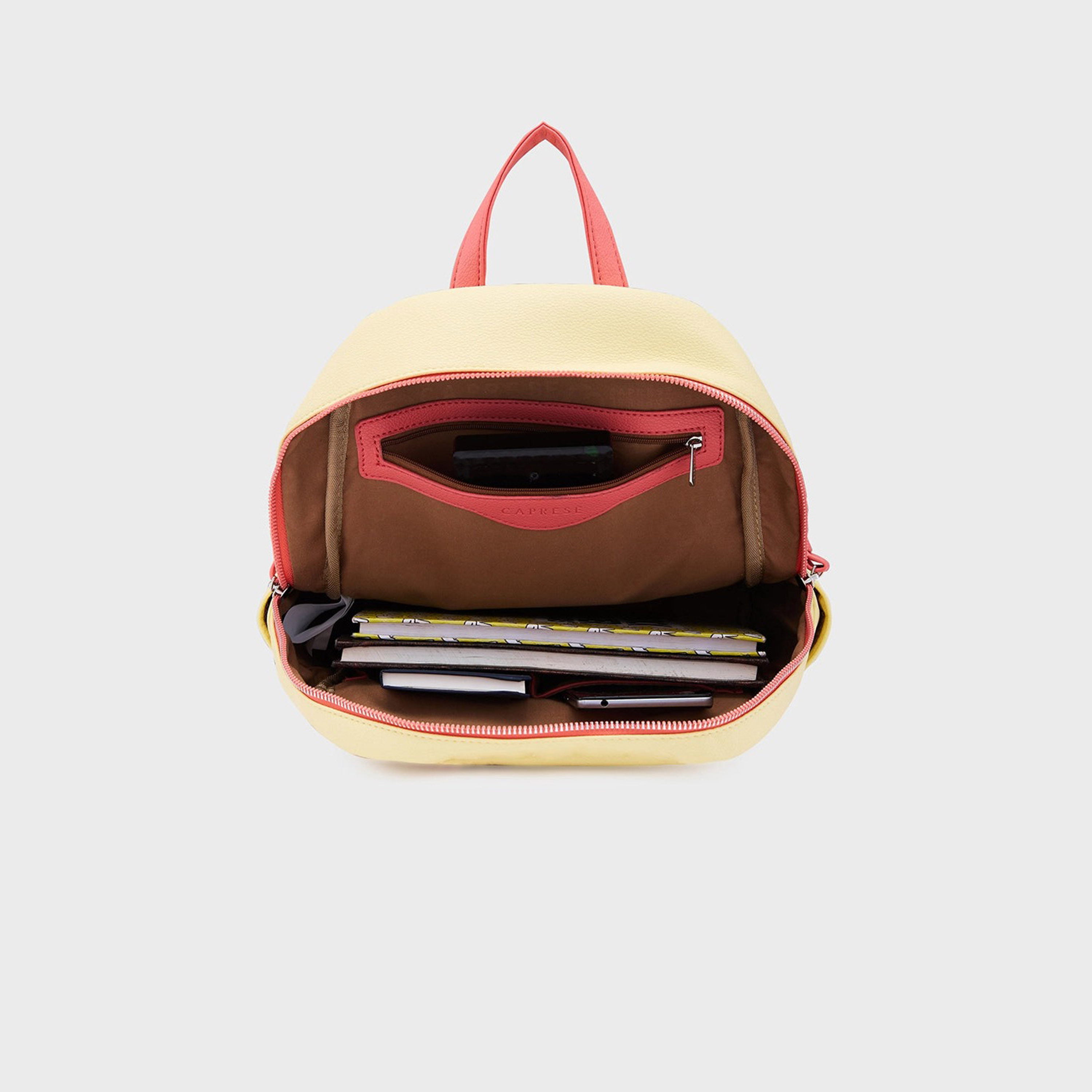 Caprese Top Handle Mini Backpack with Zipper Closure and Adjustable Strap | 26.5 x 16 x 33 cm-travel-luggagesandbags-backpacks-image-7