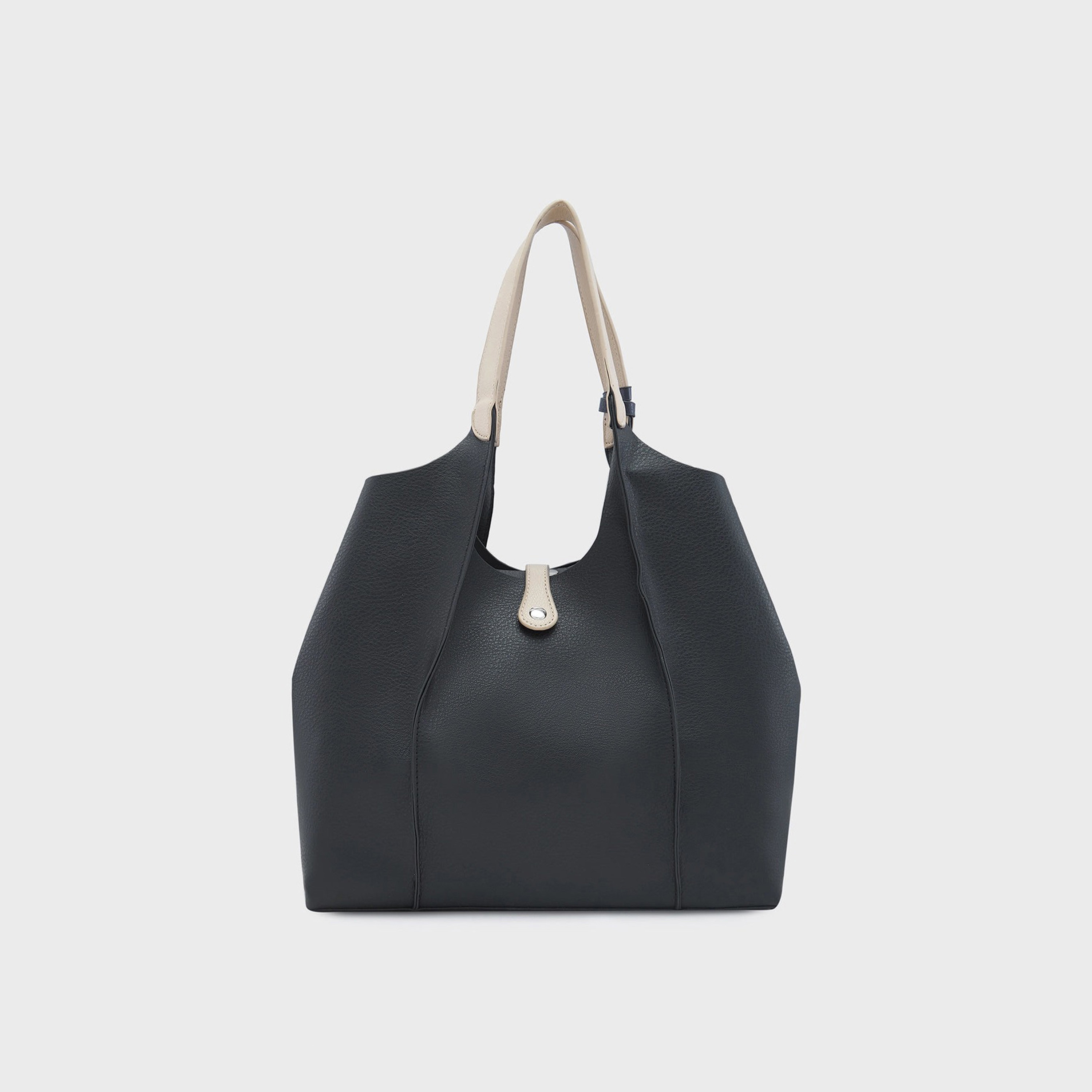 Caprese Double-Handle Shoulder Bag with Flap Closure | 38 x 32 x 12 cm-women-bagsandwallets-handbags-image-1