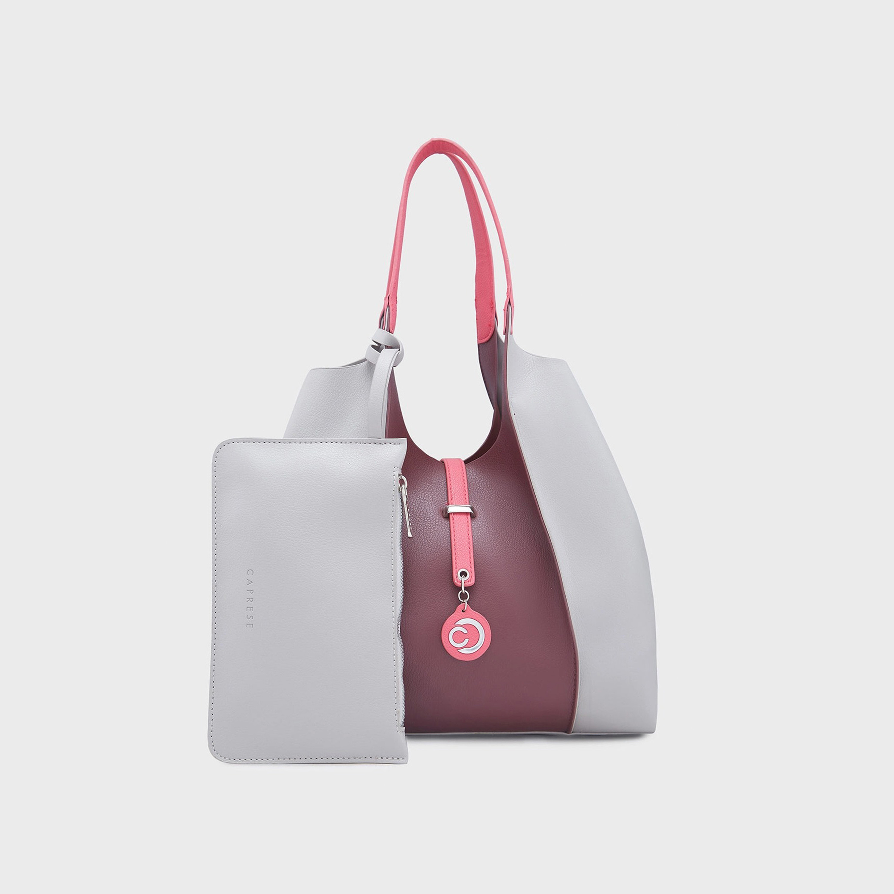 Caprese Double-Handle Shoulder Bag with Flap Closure | 34 x 29 x 13 cm-women-bagsandwallets-handbags-image-1