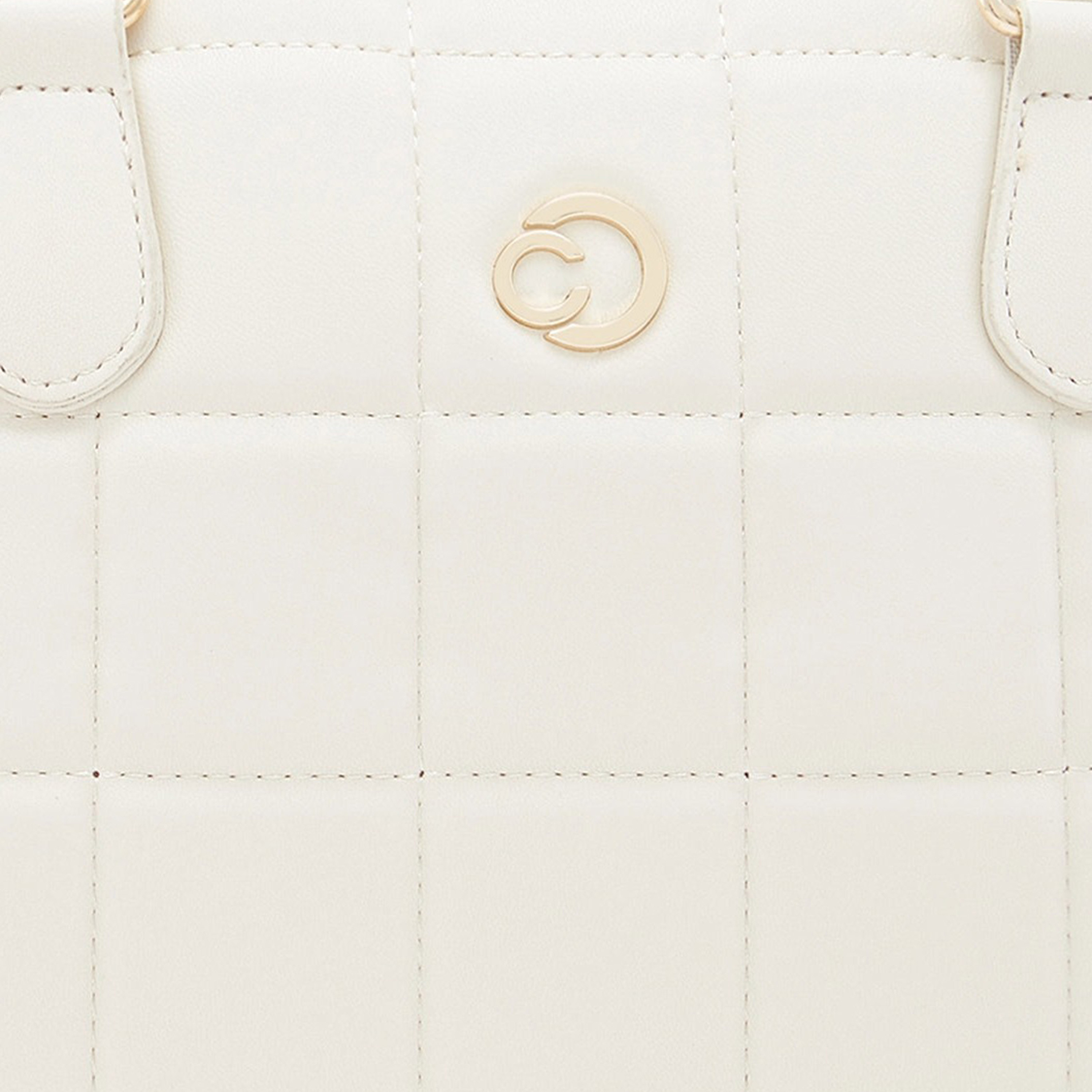 Caprese Quilted Double-Handle Laptop Bag with Zipper Closure and Detachable Strap | 45 x 29 x 14 cm-women-bagsandwallets-handbags-image-6