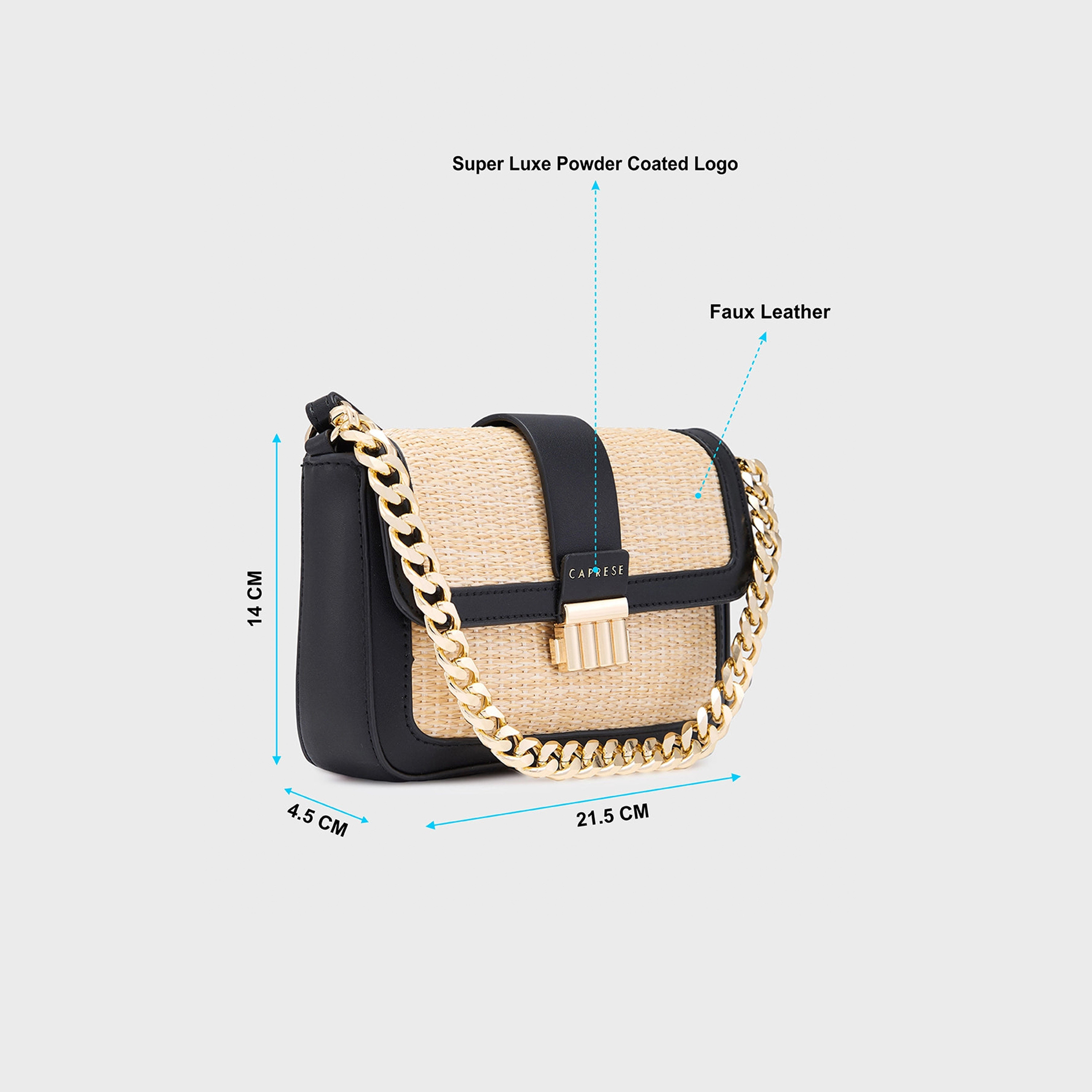 حقيبة كروس كبريزي بغطاء قلاب للإغلاق وحزام قابل للتعديل | 29 × 13.5 × 23 سم-women-bagsandwallets-handbags-image-4