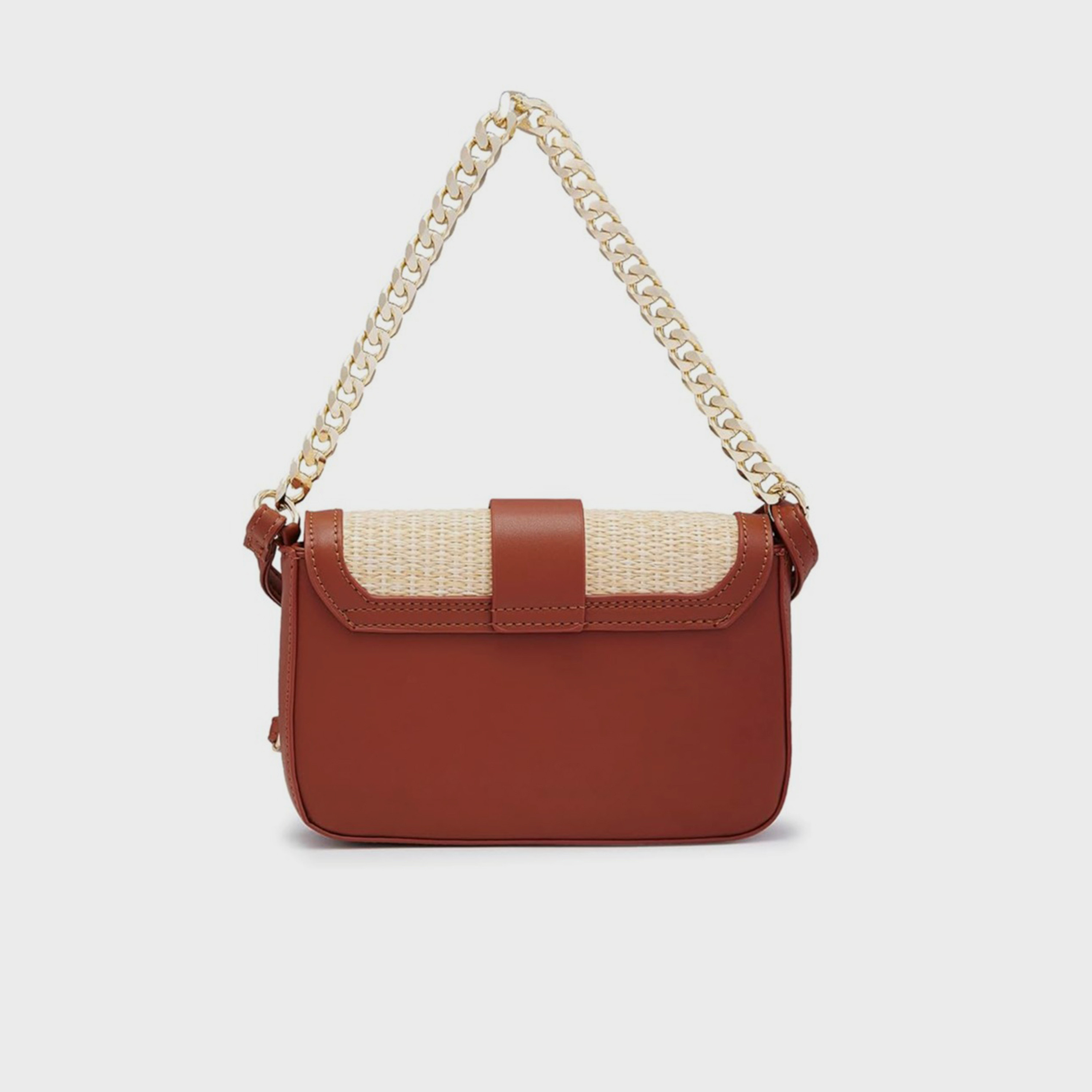حقيبة كروس كبريزي بغطاء قلاب للإغلاق وحزام قابل للتعديل | 29 × 13.5 × 23 سم-women-bagsandwallets-handbags-image-5