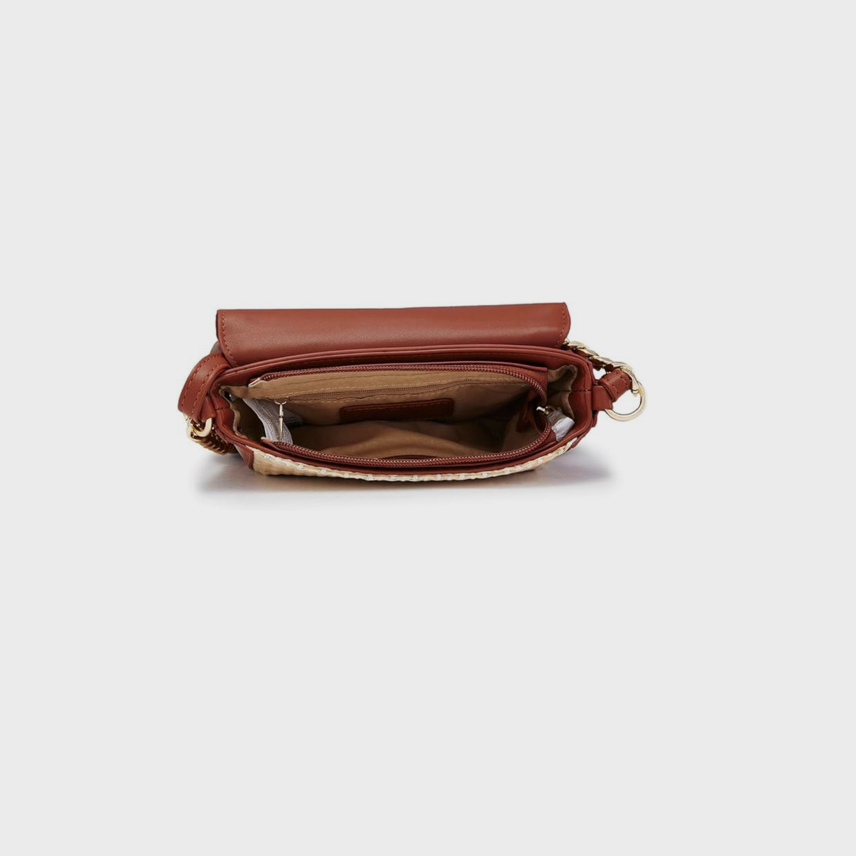 حقيبة كروس كبريزي بغطاء قلاب للإغلاق وحزام قابل للتعديل | 29 × 13.5 × 23 سم-women-bagsandwallets-handbags-image-7