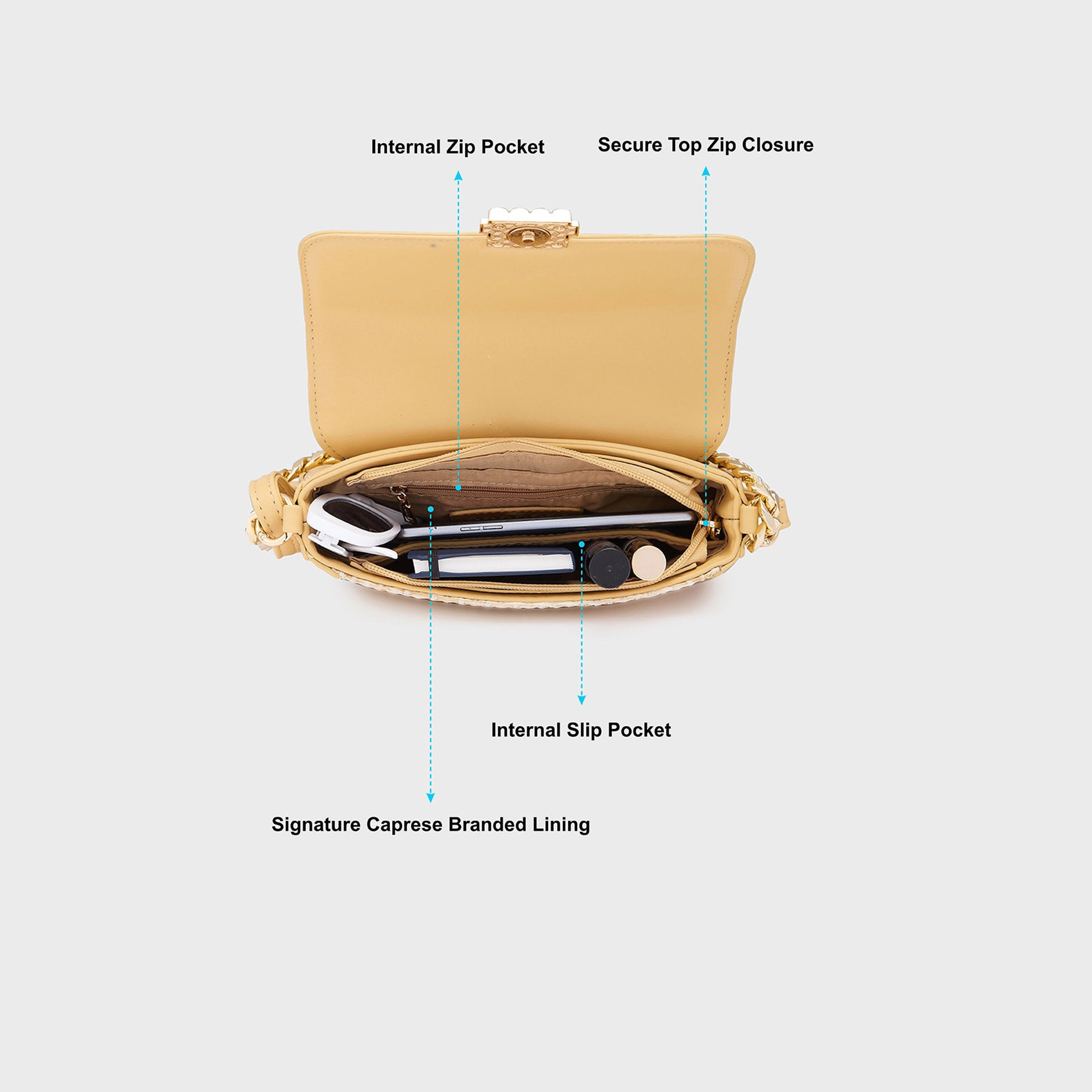 حقيبة كروس كبريزي بغطاء قلاب للإغلاق وحزام قابل للتعديل | 21.5 × 14 × 4.5 سم-women-bagsandwallets-handbags-image-3