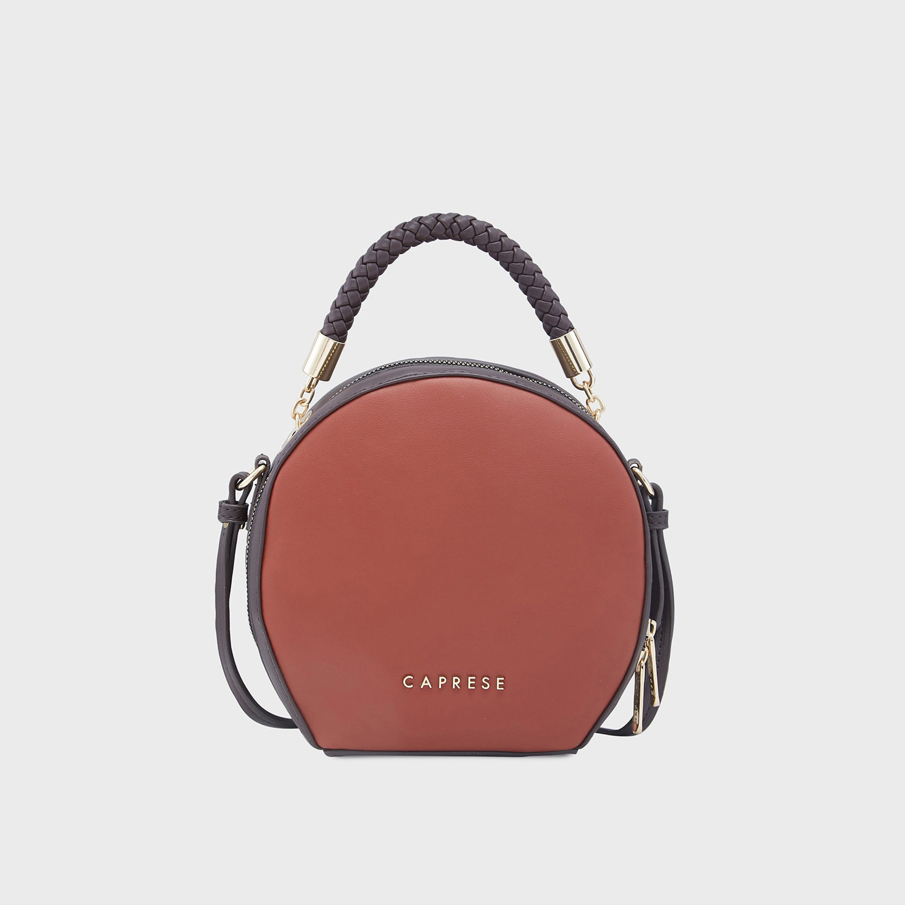 Caprese Top Handle Crossbody Bag with Zipper Closure and Adjustable Strap | 20 x 19 x 6 cm-women-bagsandwallets-handbags-image-1