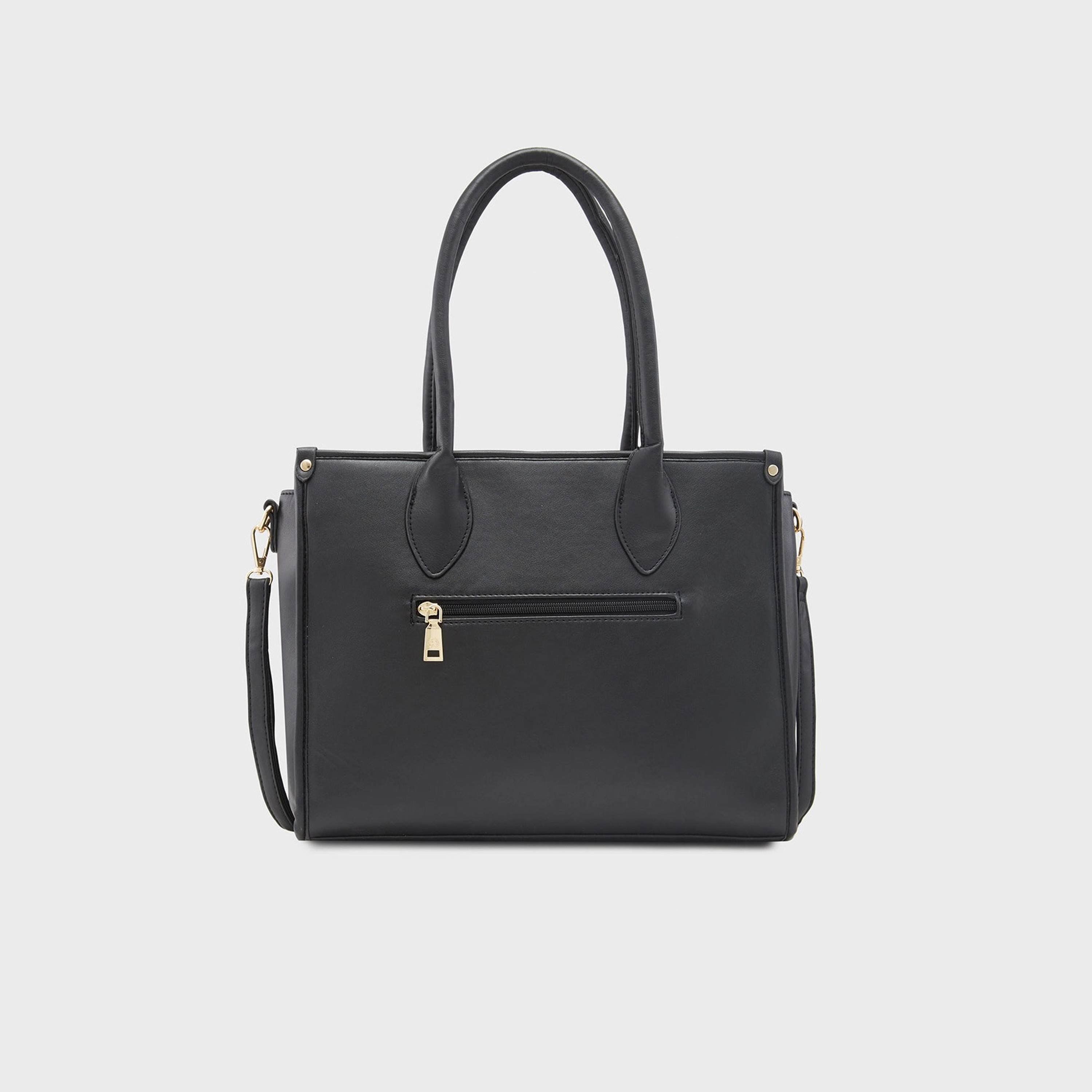 Caprese Textured Double-Handle Shoulder Bag with Zipper Closure and Detachable Strap | 32 x 25 x 11 cm-women-bagsandwallets-handbags-image-7