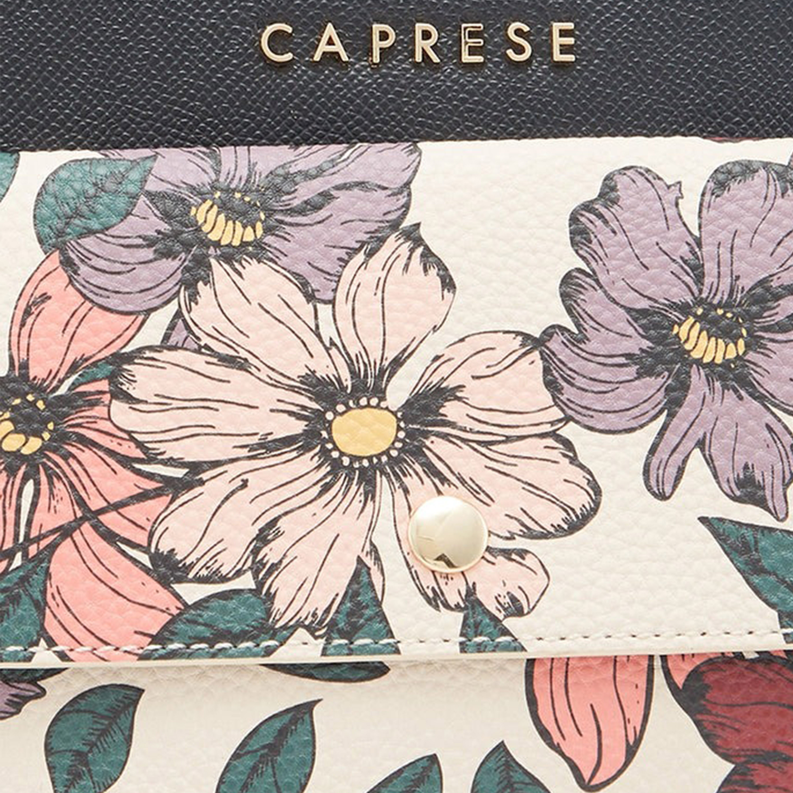 Caprese Printed Double-Handle Satchel Bag with Zipper Closure and Detachable Strap | 32 x 25 x 11 cm-women-bagsandwallets-handbags-image-7