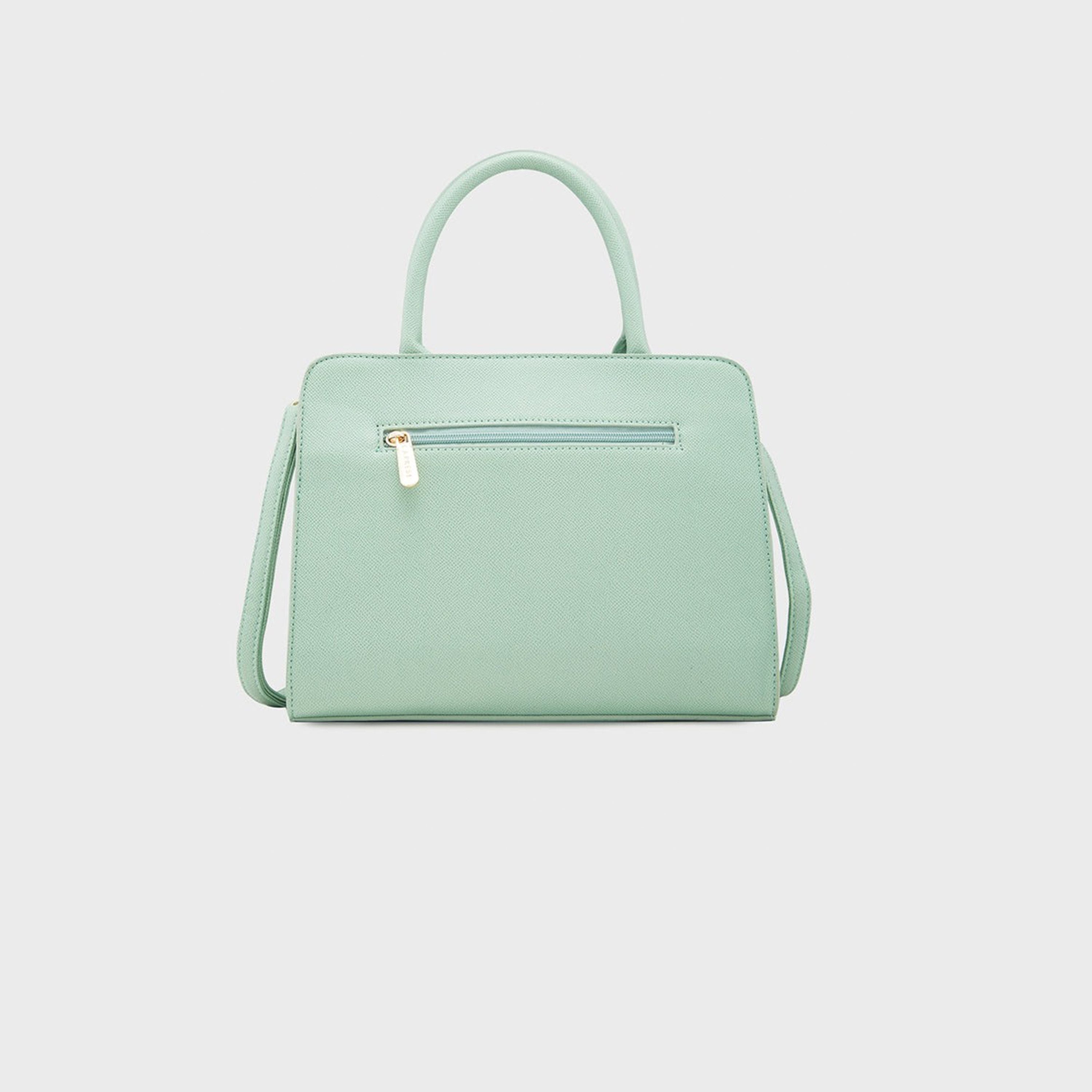 Caprese Printed Double-Handle Satchel Bag with Zipper Closure and Detachable Strap | 29 x 22 x 12 cm-women-bagsandwallets-handbags-image-6