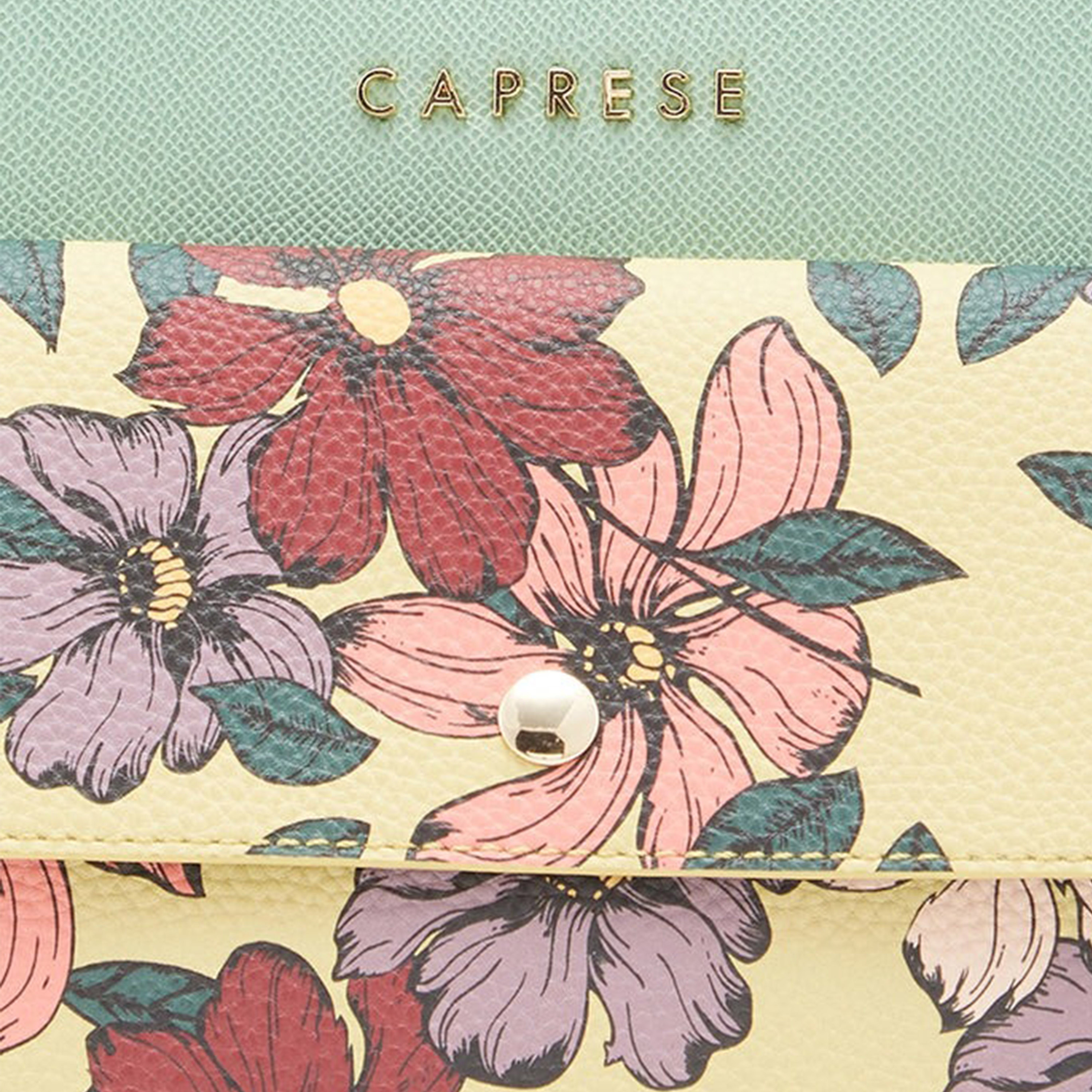 Caprese Printed Double-Handle Satchel Bag with Zipper Closure and Detachable Strap | 29 x 22 x 12 cm-women-bagsandwallets-handbags-image-8