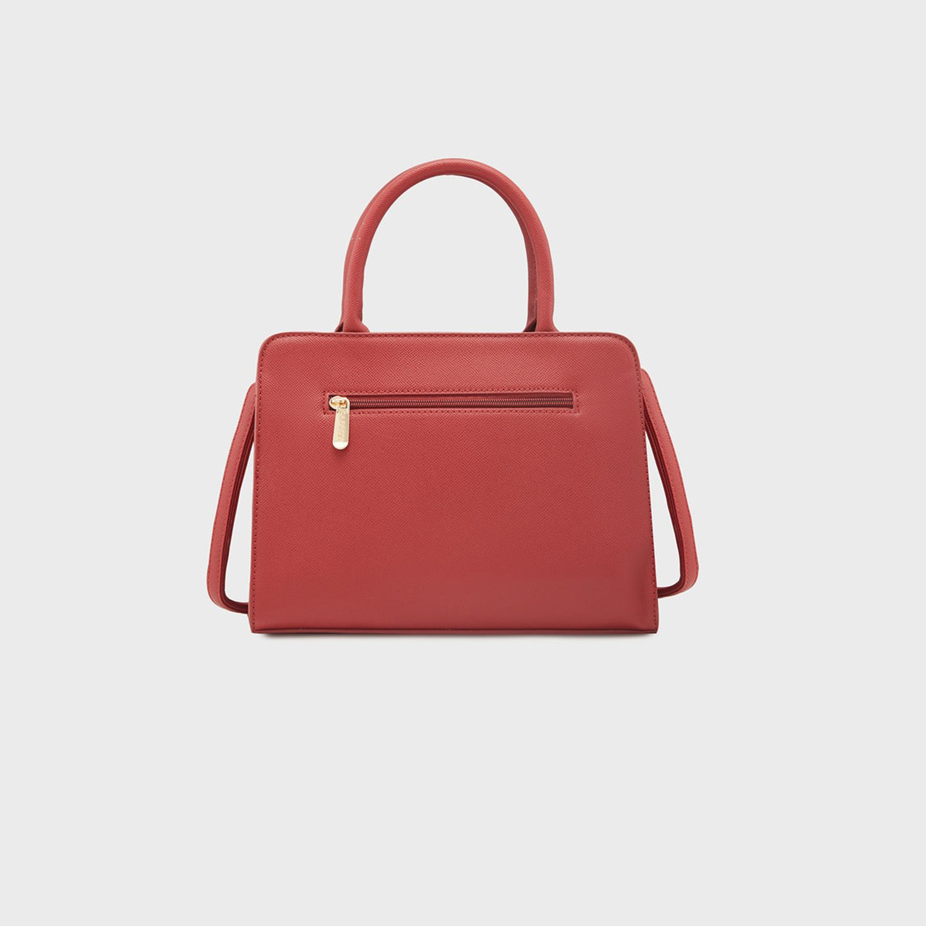 Caprese Printed Double-Handle Satchel Bag with Zipper Closure and Detachable Strap | 32 x 25 x 11 cm-women-bagsandwallets-handbags-image-5