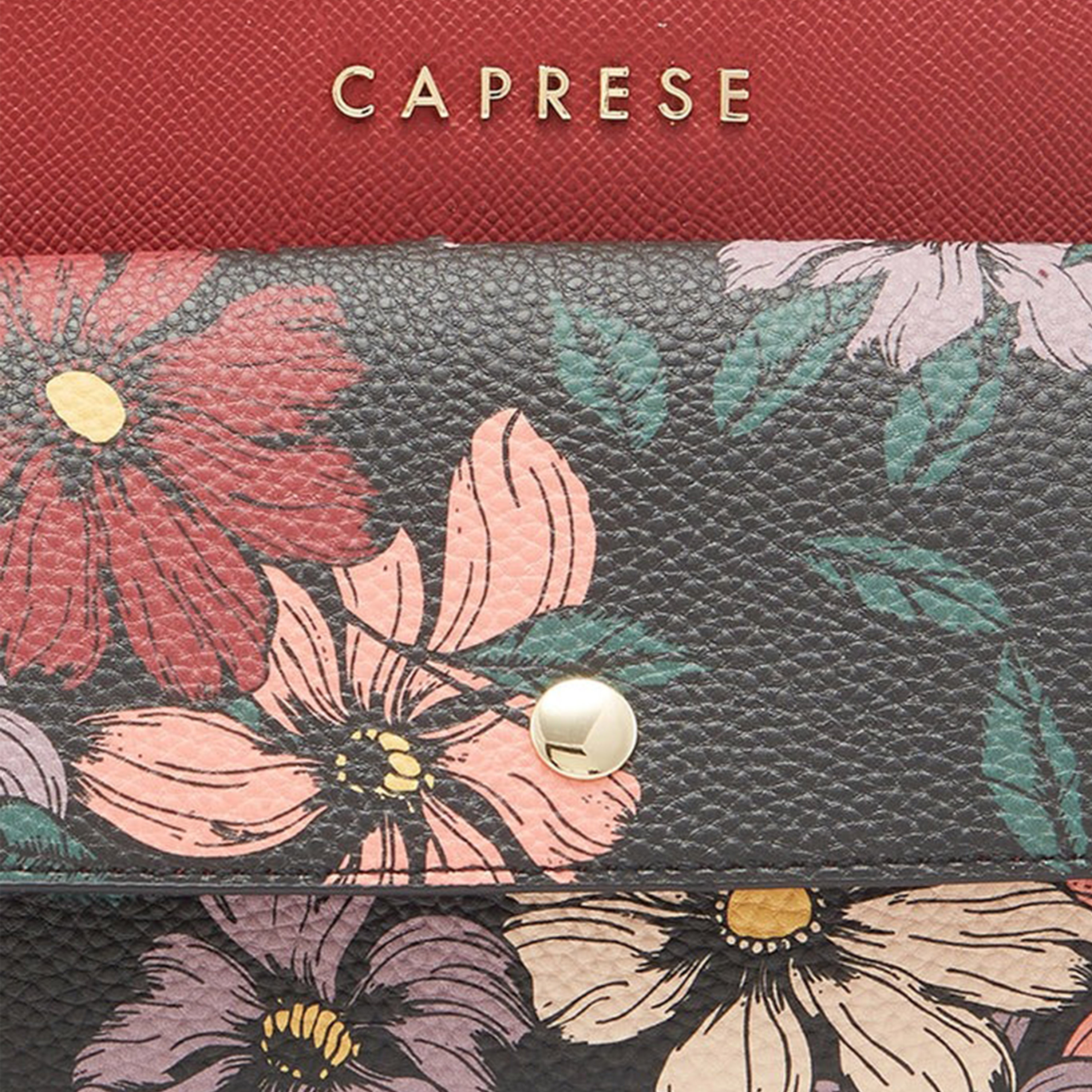 Caprese Printed Double-Handle Satchel Bag with Zipper Closure and Detachable Strap | 32 x 25 x 11 cm-women-bagsandwallets-handbags-image-8