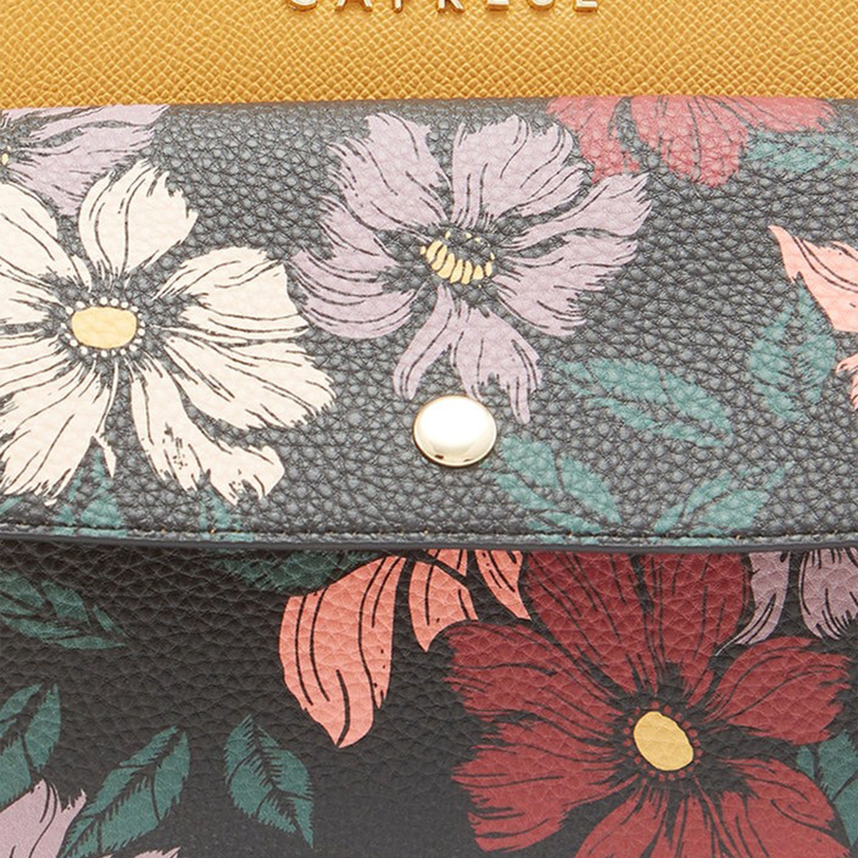 Caprese Printed Double-Handle Satchel Bag with Zipper Closure and Detachable Strap | 32 x 25 x 11 cm-women-bagsandwallets-handbags-image-5