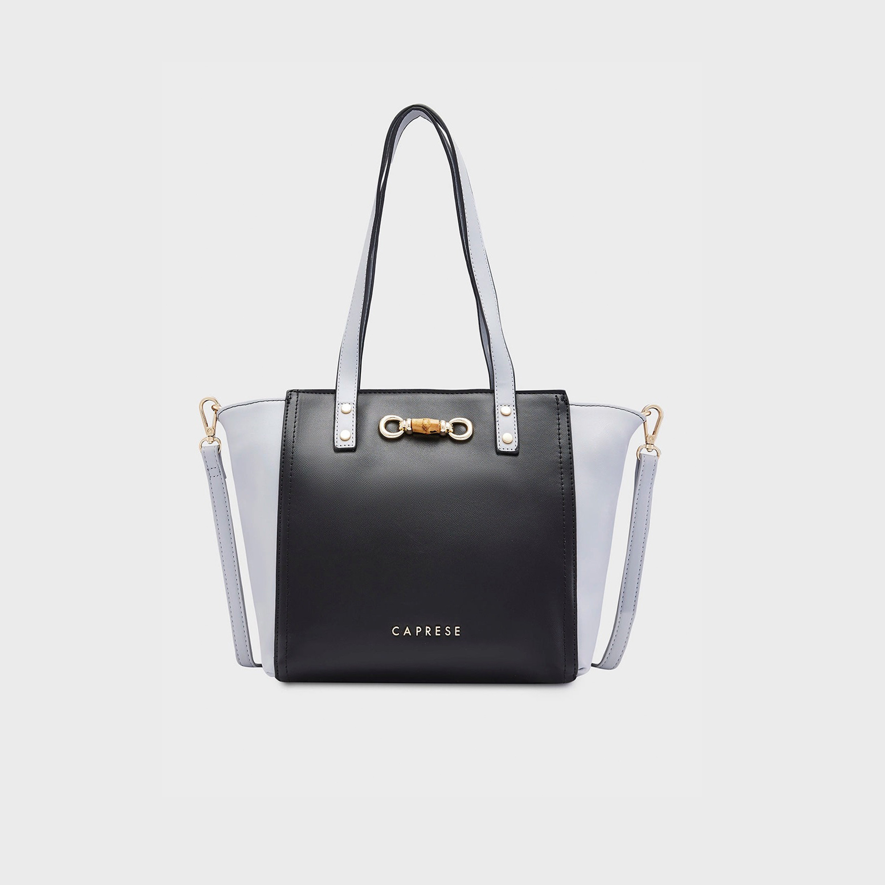 Caprese Double-Handle Satchel Bag with Zipper Closure and Detachable Strap | 22 x 6 x 15 cm-women-bagsandwallets-handbags-image-1