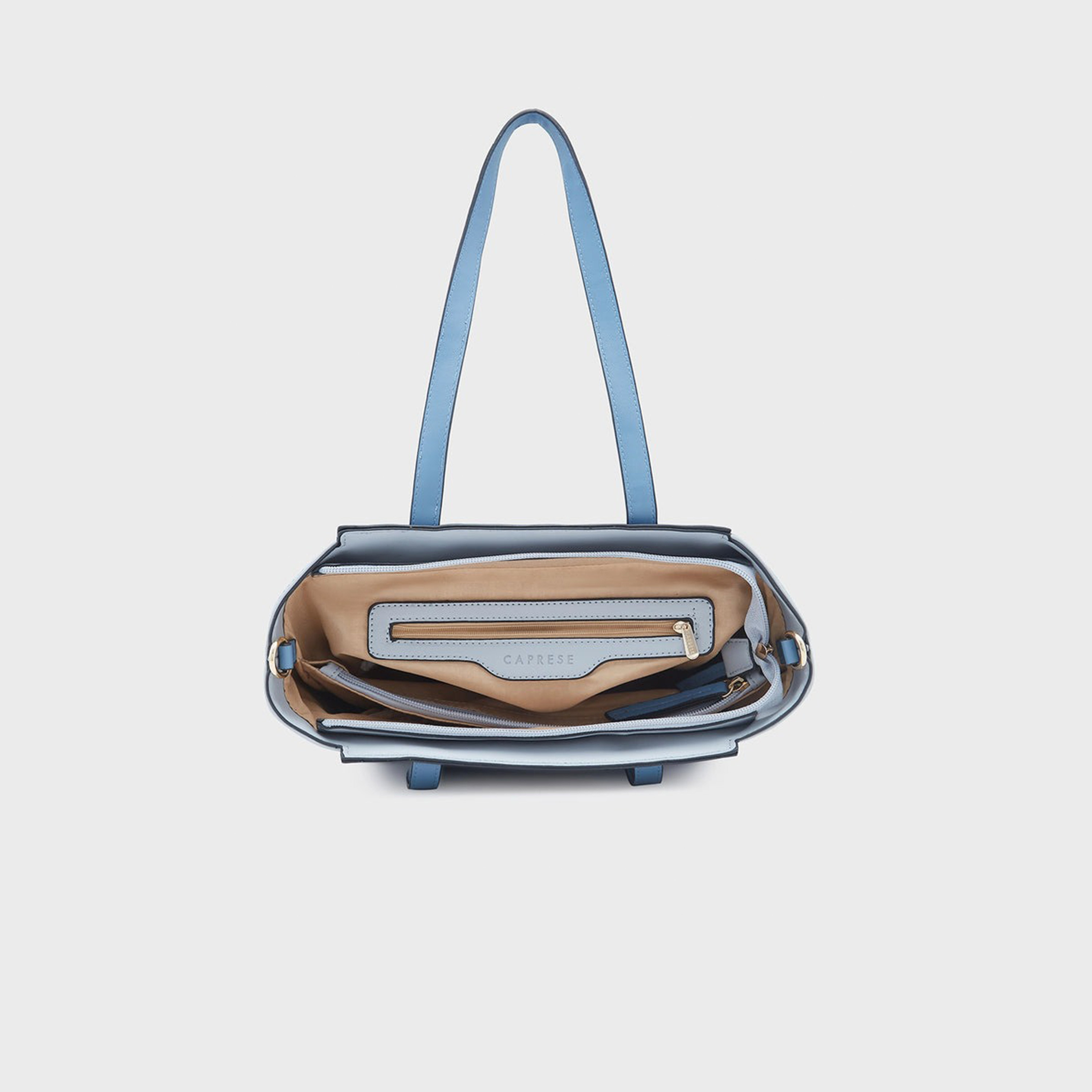 حقيبة حقيبة بمقبض مزدوج من Caprese مع إغلاق بسحاب وحزام قابل للفصل | 34 × 25 × 13 سم-women-bagsandwallets-handbags-image-8