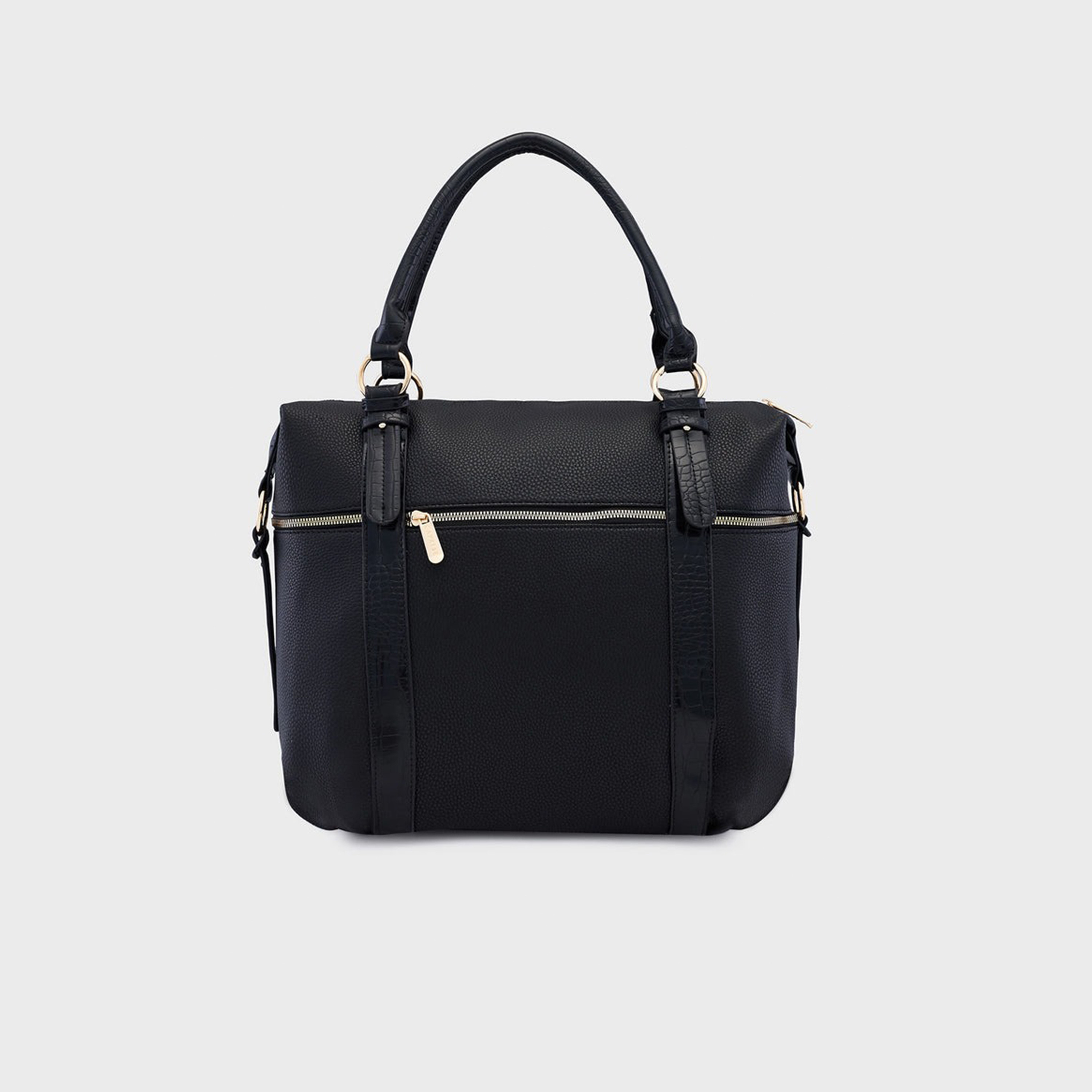 حقيبة حقيبة بمقبض مزدوج من Caprese مع إغلاق بسحاب وحزام قابل للفصل | 22 × 6 × 15 سم-women-bagsandwallets-handbags-image-4