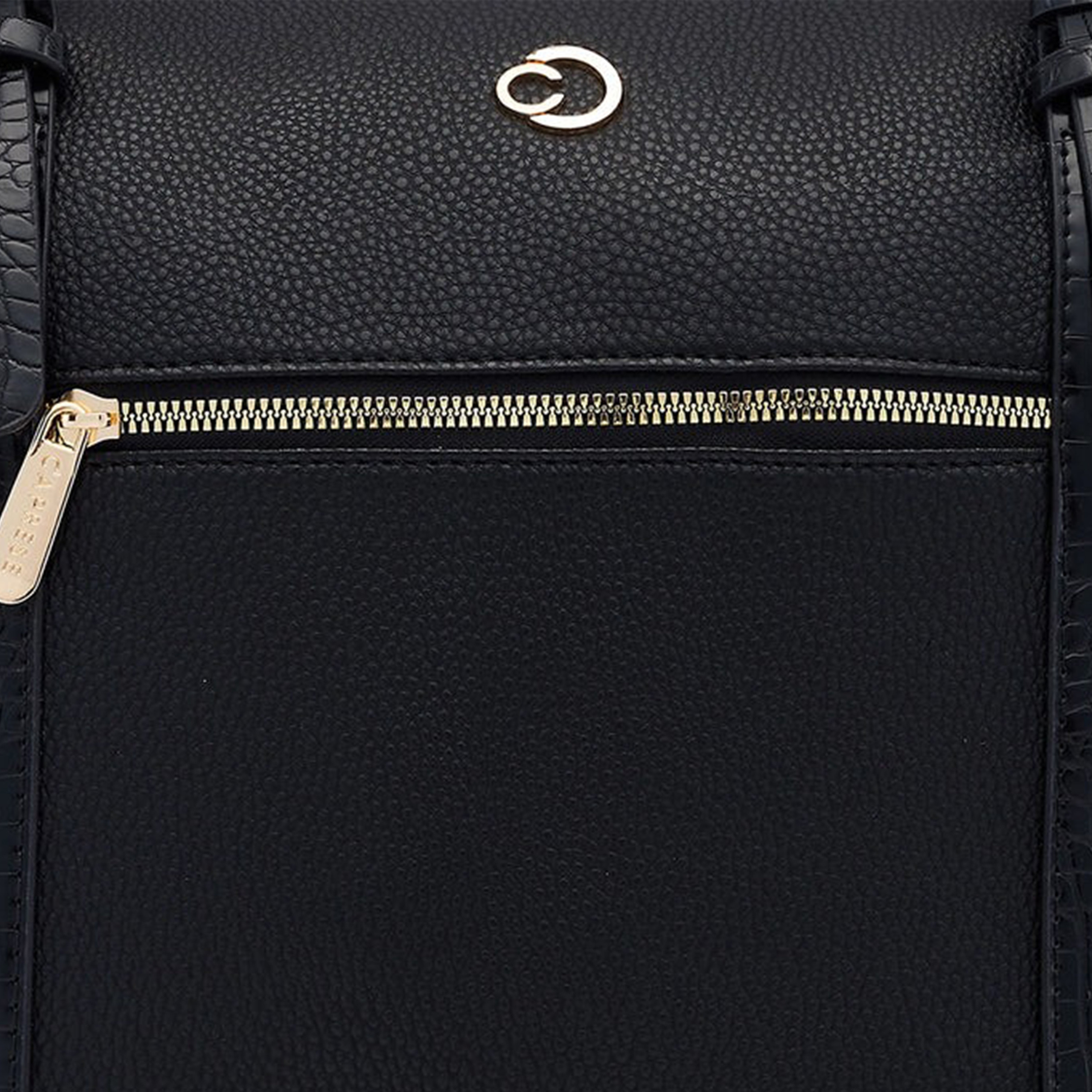 حقيبة حقيبة بمقبض مزدوج من Caprese مع إغلاق بسحاب وحزام قابل للفصل | 22 × 6 × 15 سم-women-bagsandwallets-handbags-image-7