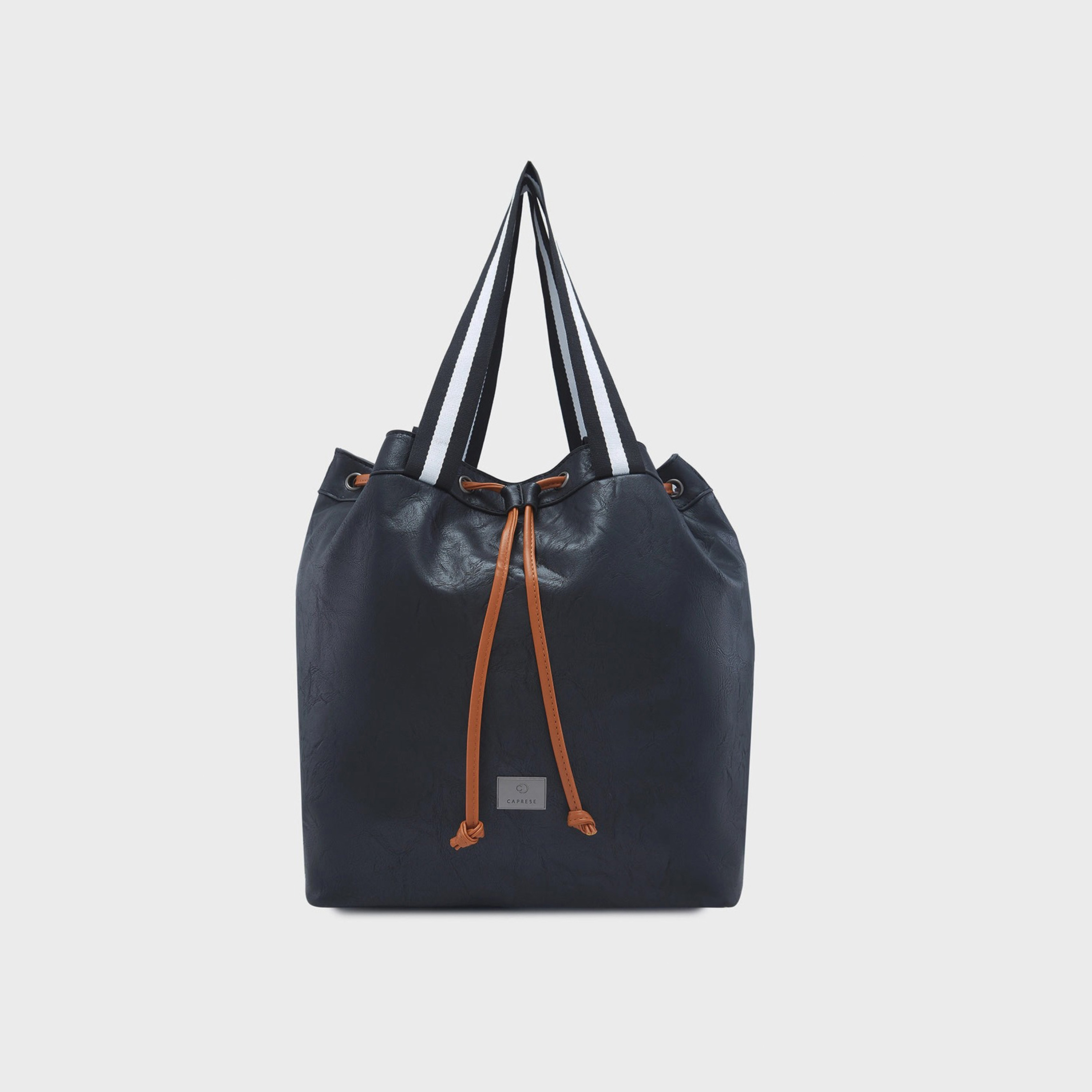 حقيبة كتف Caprese ذاتية التصميم بمقبض مزدوج مع إغلاق برباط | 33 × 25 × 14 سم-women-bagsandwallets-handbags-image-8
