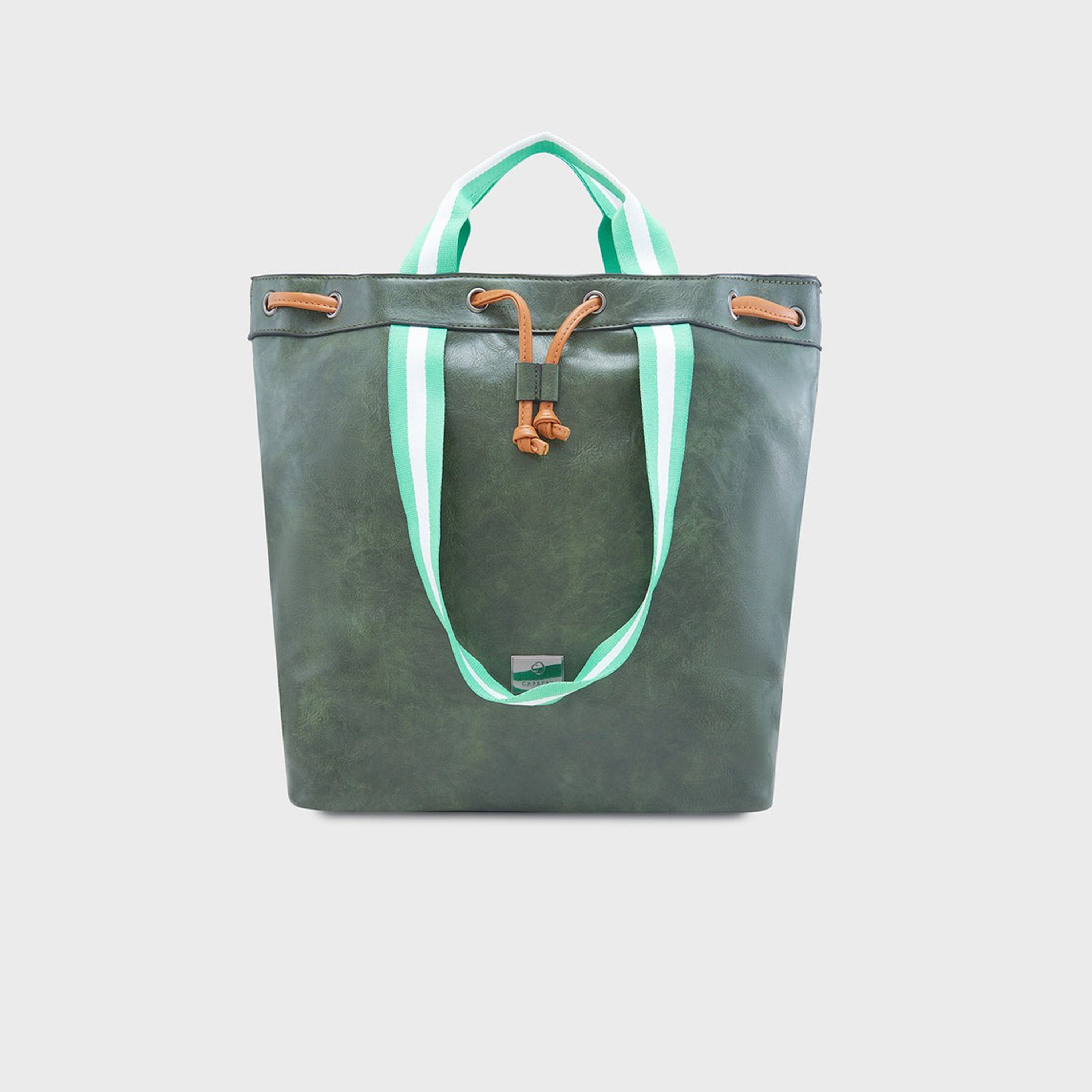 Caprese Self Design Double-Handle Shoulder Bag with Drawstring Closure | 30 x 26 x 17 cm-women-bagsandwallets-handbags-image-6
