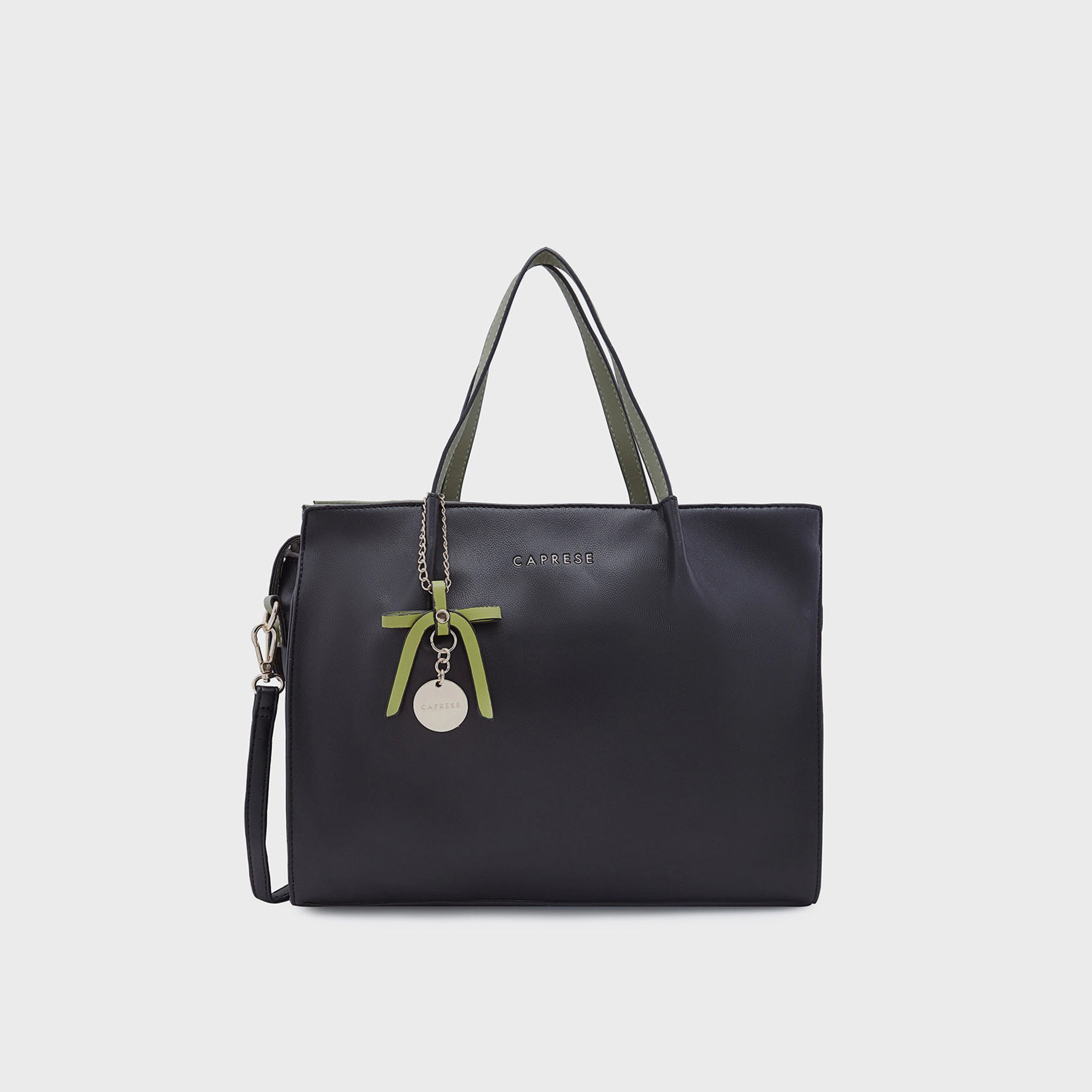 حقيبة حقيبة بمقبض مزدوج من Caprese مع إغلاق بسحاب وحزام قابل للفصل | 34 × 9 × 29 سم-women-bagsandwallets-handbags-image-1
