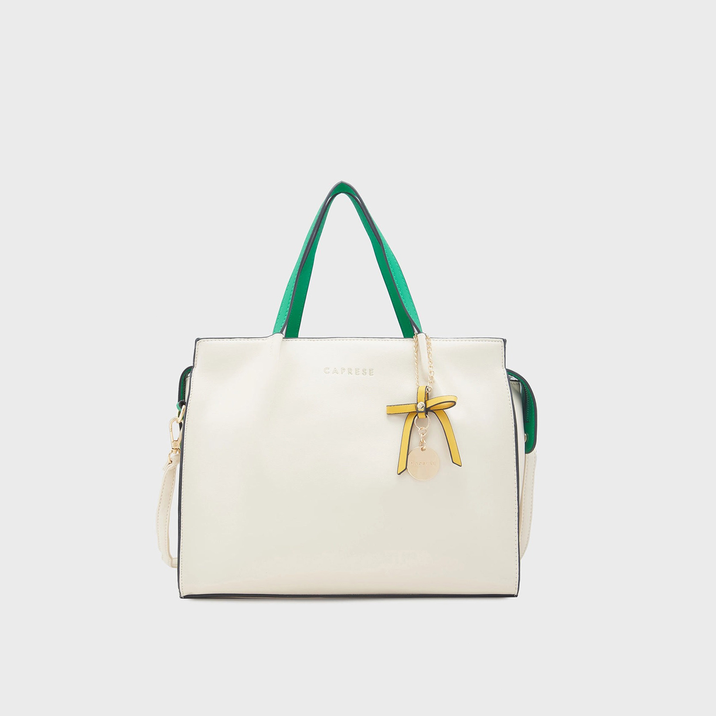 حقيبة حقيبة بمقبض مزدوج من Caprese مع إغلاق بسحاب وحزام قابل للفصل | 32 × 25 × 11 سم-women-bagsandwallets-handbags-image-1