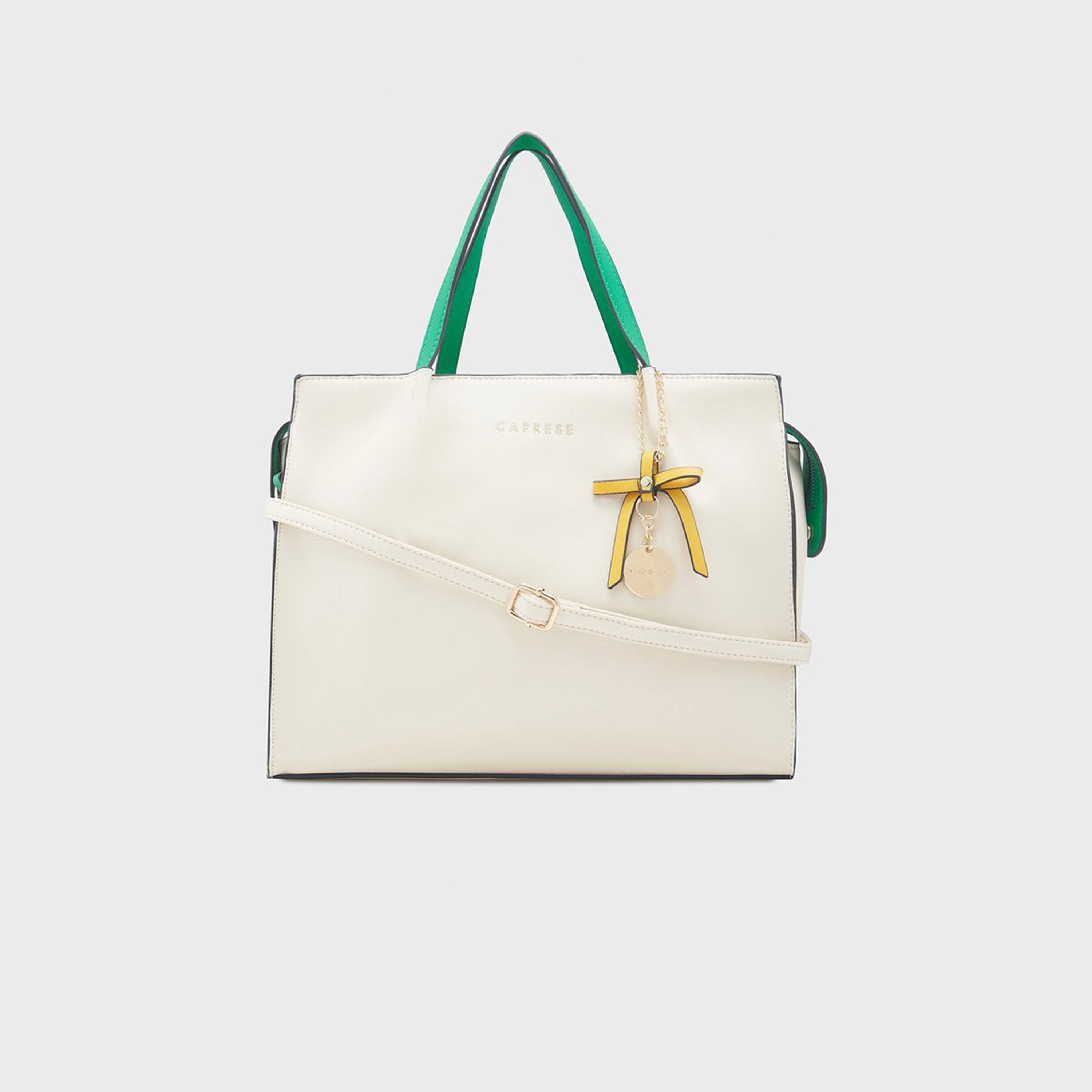 حقيبة حقيبة بمقبض مزدوج من Caprese مع إغلاق بسحاب وحزام قابل للفصل | 32 × 25 × 11 سم-women-bagsandwallets-handbags-image-7