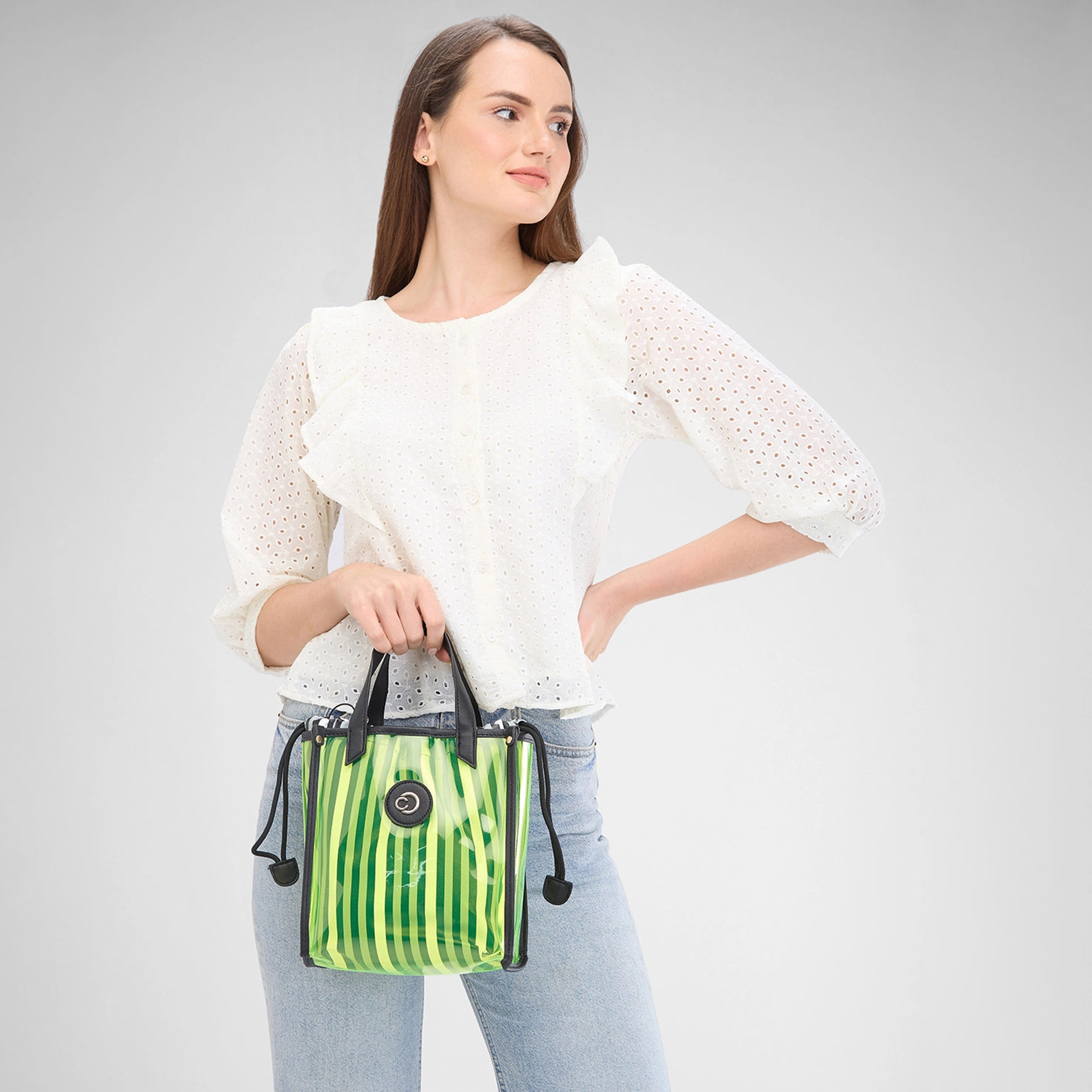 Caprese Printed Double-Handle Satchel Bag with Magnetic Closure and Detachable Strap | 30 x 26 x 17 cm-women-bagsandwallets-handbags-image-2