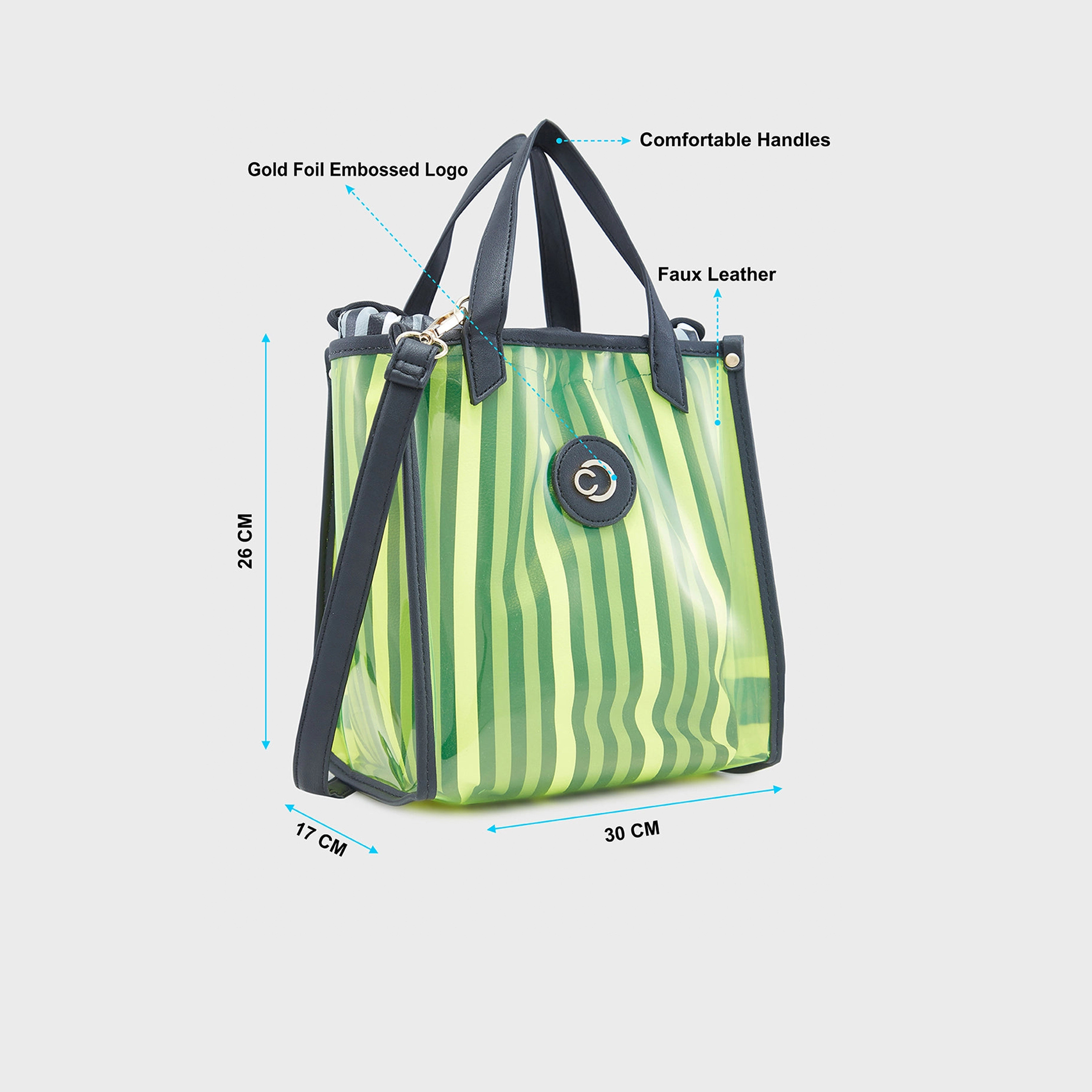 Caprese Printed Double-Handle Satchel Bag with Magnetic Closure and Detachable Strap | 30 x 26 x 17 cm-women-bagsandwallets-handbags-image-5