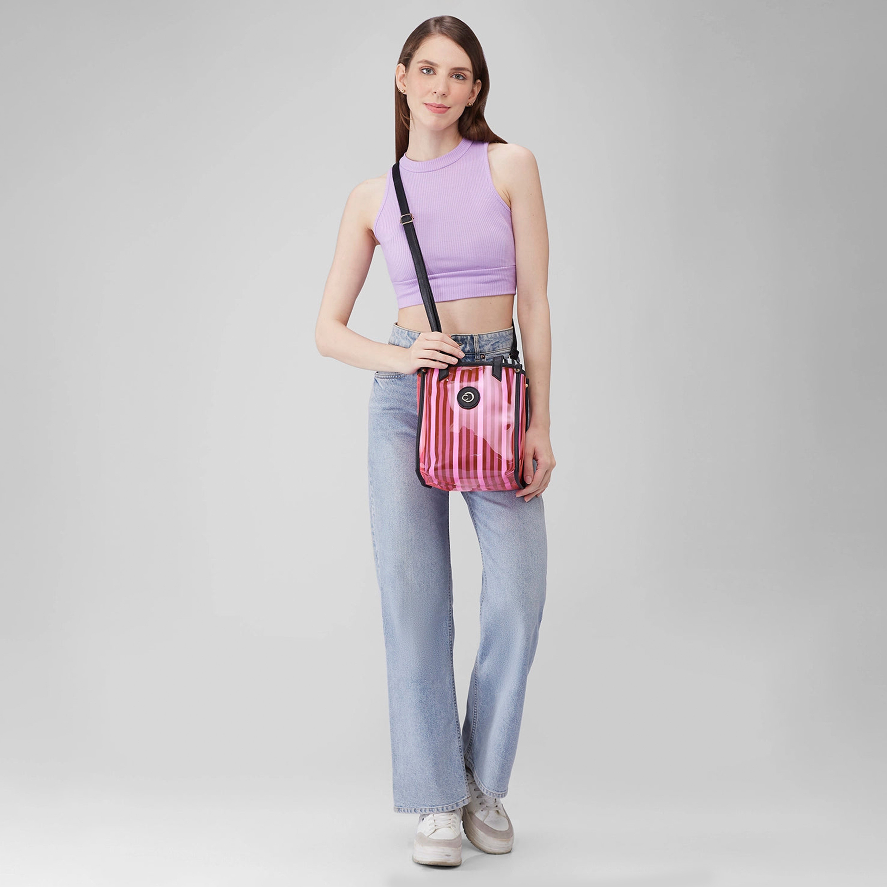 Caprese Printed Double-Handle Satchel Bag with Magnetic Closure and Detachable Strap | 22.5 x 18.5 x 16 cm-women-bagsandwallets-handbags-image-2