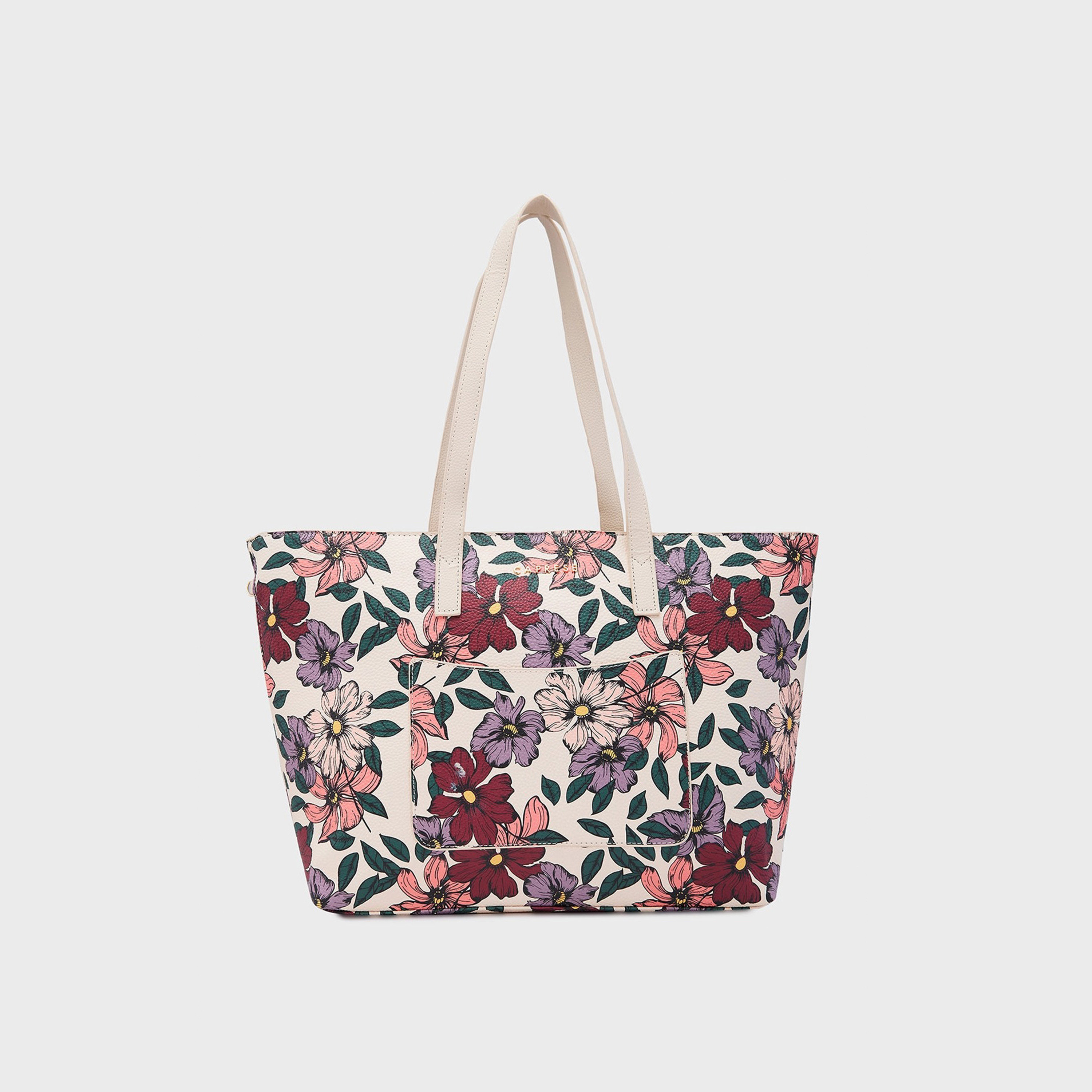 Caprese Printed Double-Handle Shoulder Bag with Zipper Closure | 47 x 29 x 13 cm-women-bagsandwallets-handbags-image-1