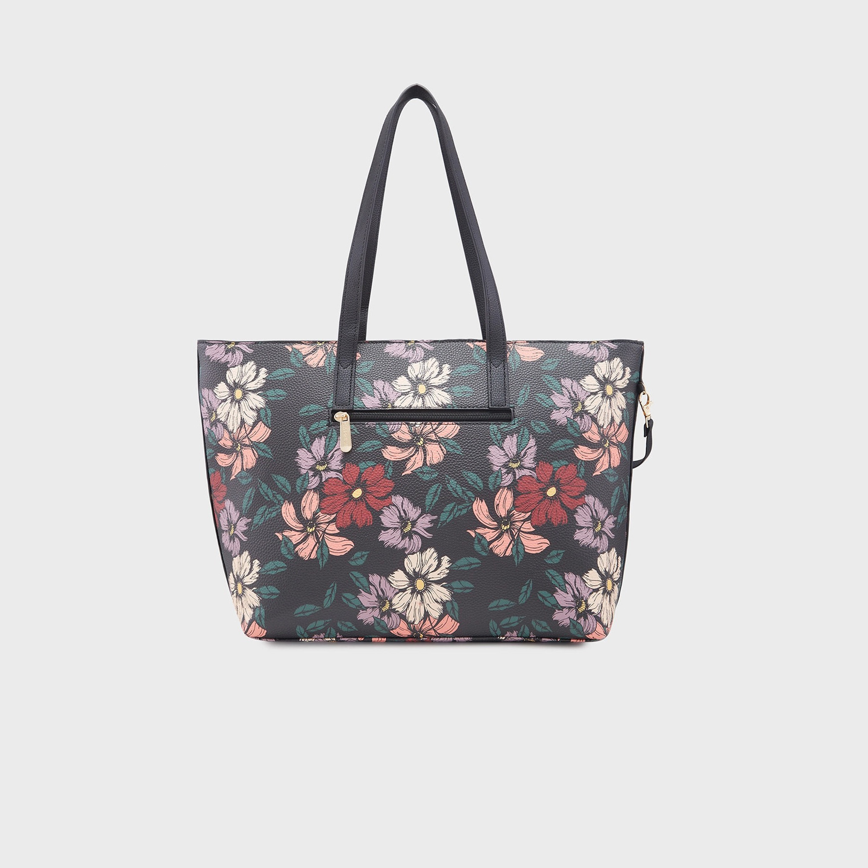 حقيبة كتف بمقبض مزدوج مطبوعة من Caprese مع إغلاق بسحاب | 36 × 31 × 13 سم-women-bagsandwallets-handbags-image-6