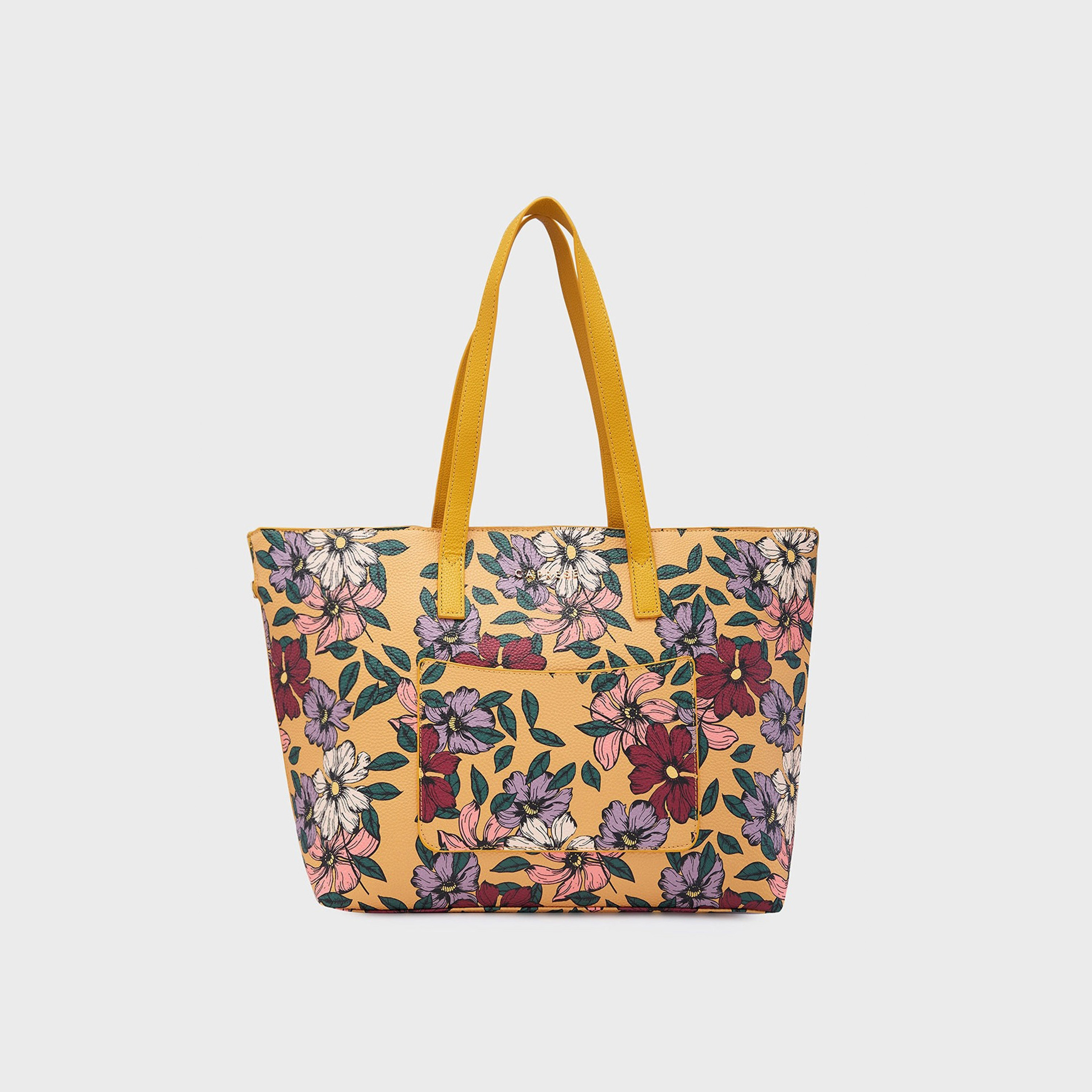 Caprese Printed Double-Handle Shoulder Bag with Zipper Closure | 47 x 13 x 29 cm-women-bagsandwallets-handbags-image-1