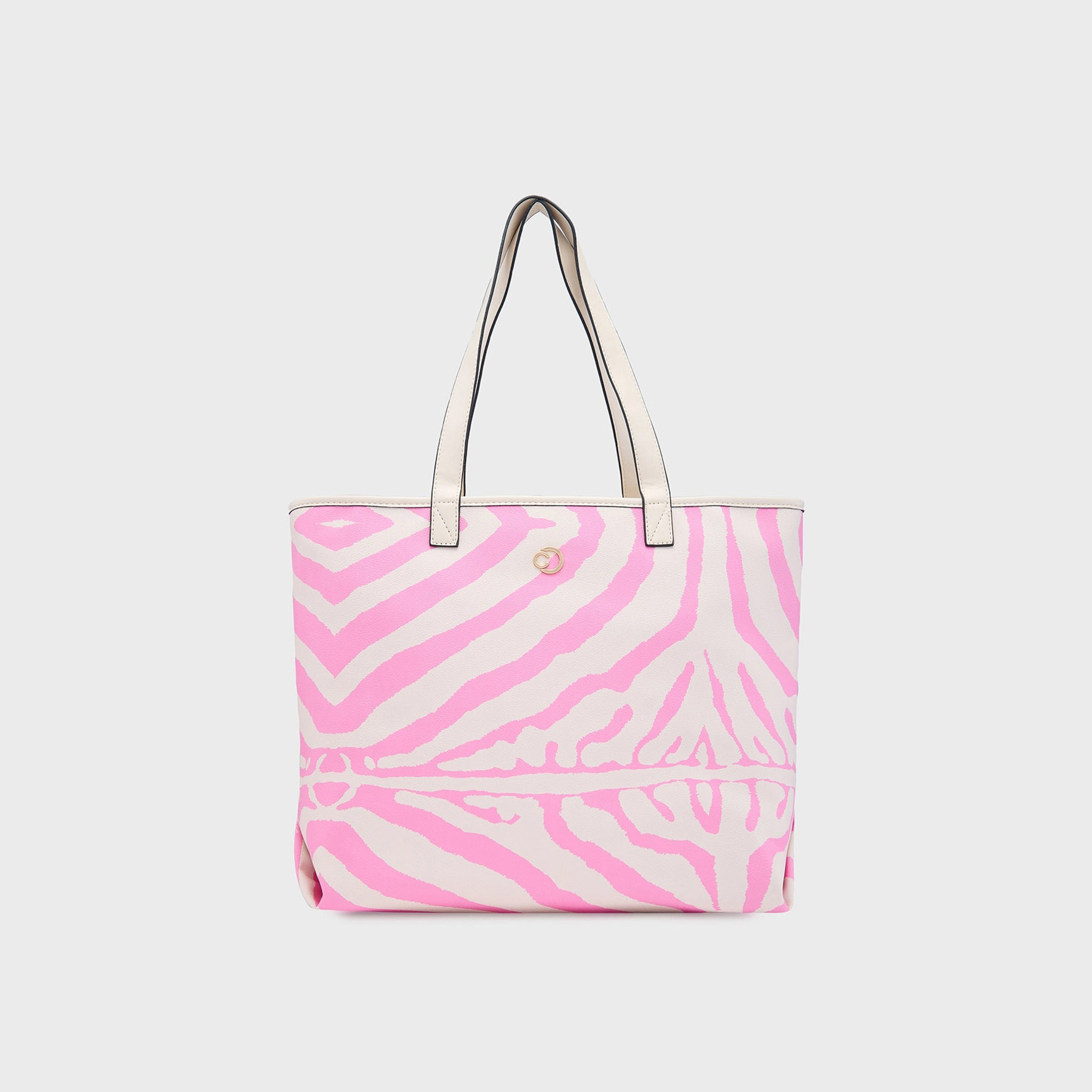 Caprese Animal Print Double-Handle Shoulder Bag with Zipper Closure | 56 x 34 x 20 cm-women-bagsandwallets-handbags-image-1