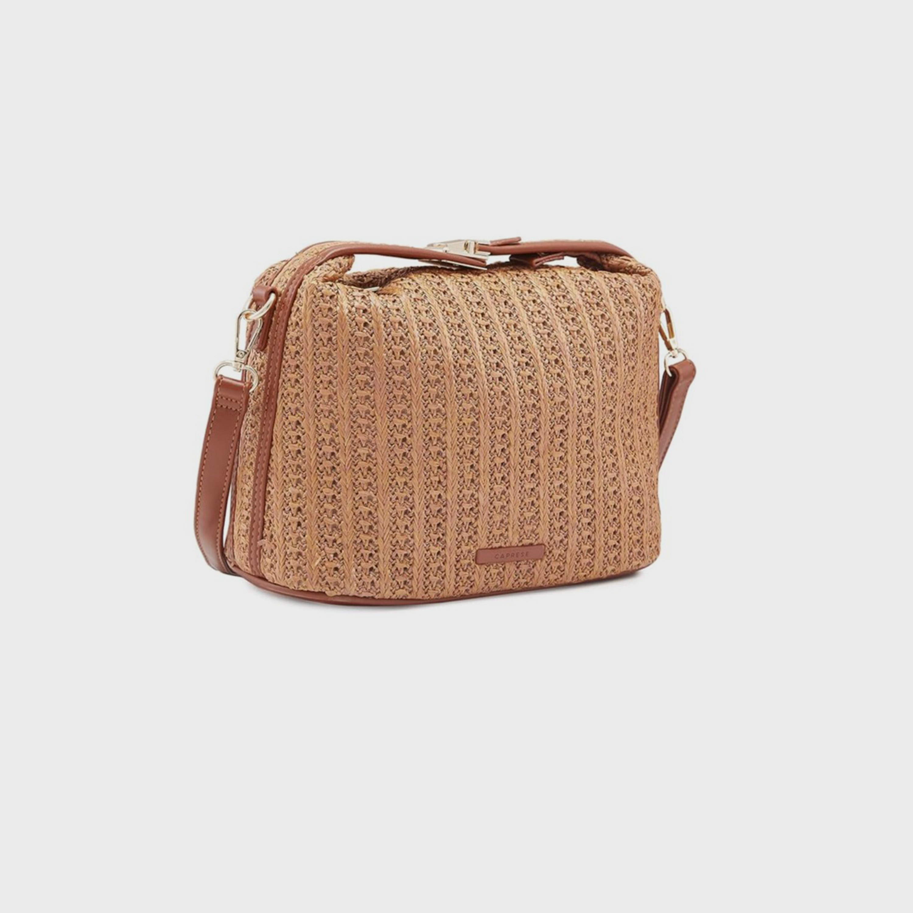 Caprese Textured Crossbody Bag with Zipper Closure and Detachable Strap | 29 x 23 x 13 cm-women-bagsandwallets-handbags-image-4