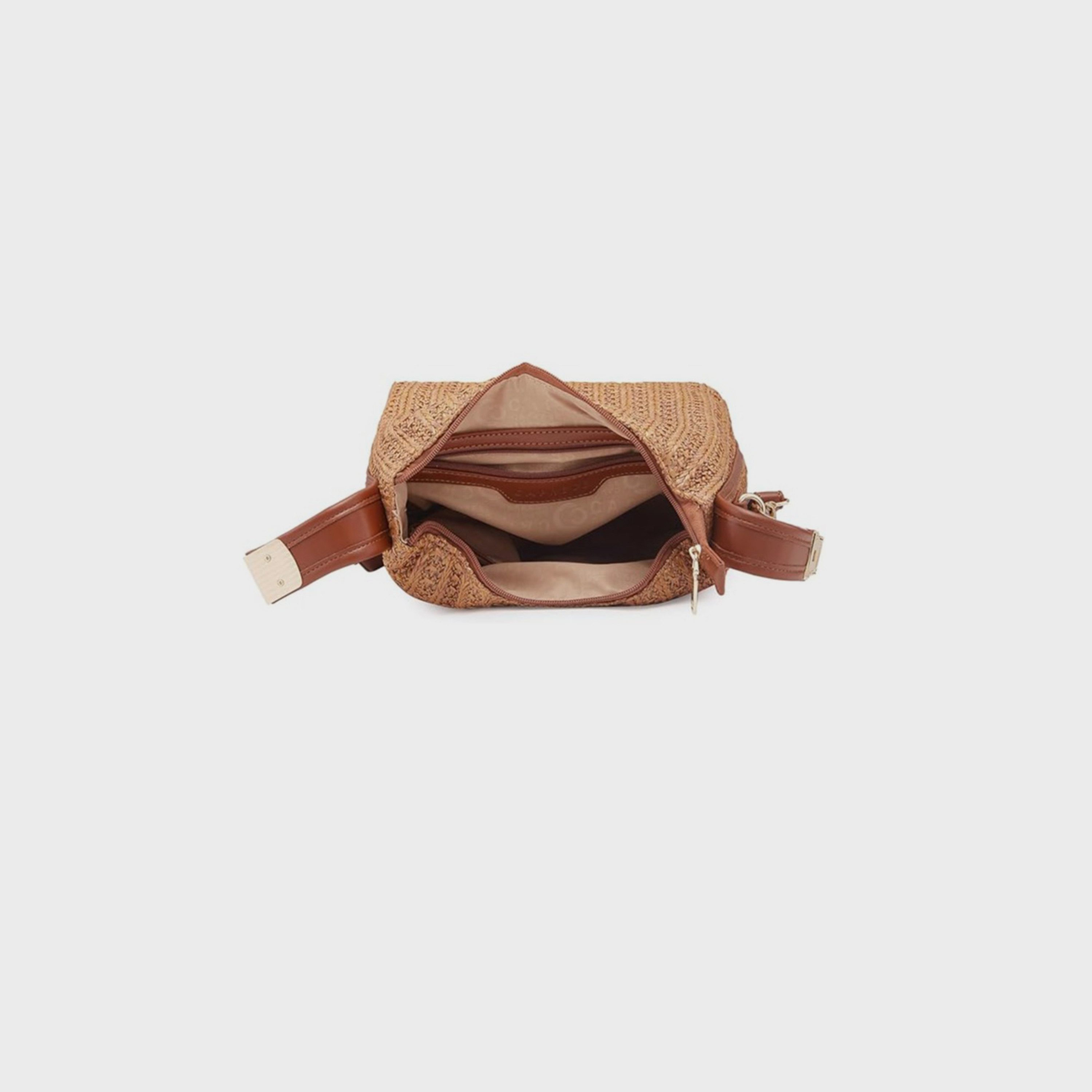 Caprese Textured Crossbody Bag with Zipper Closure and Detachable Strap | 29 x 23 x 13 cm-women-bagsandwallets-handbags-image-5